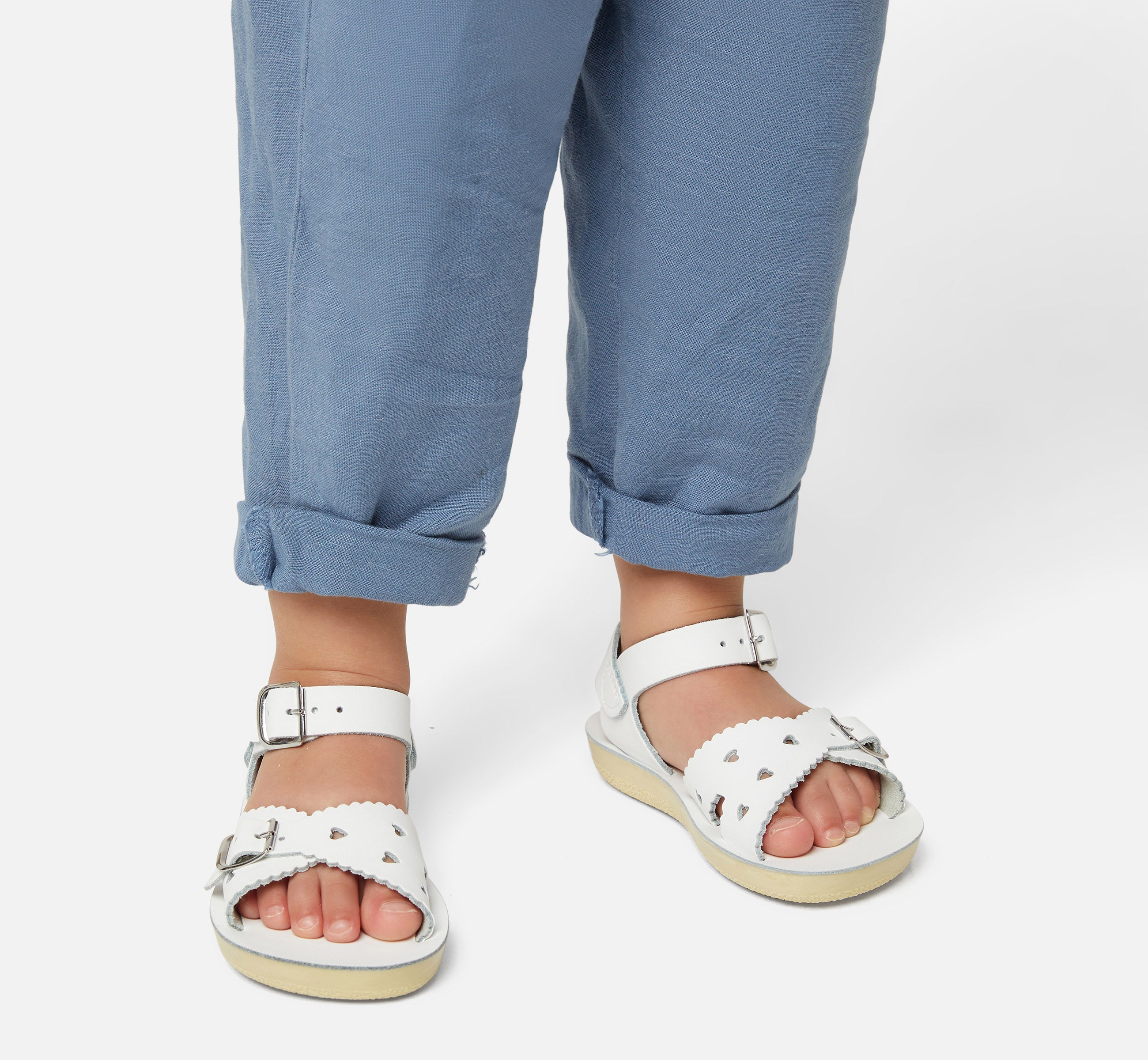 Sweetheart White Kids Sandal - Salt-Water Sandals Asia