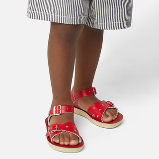 Sweetheart Red Kids Sandal - Kids Double Buckle Sandals - Salt-Water Sandals Asia