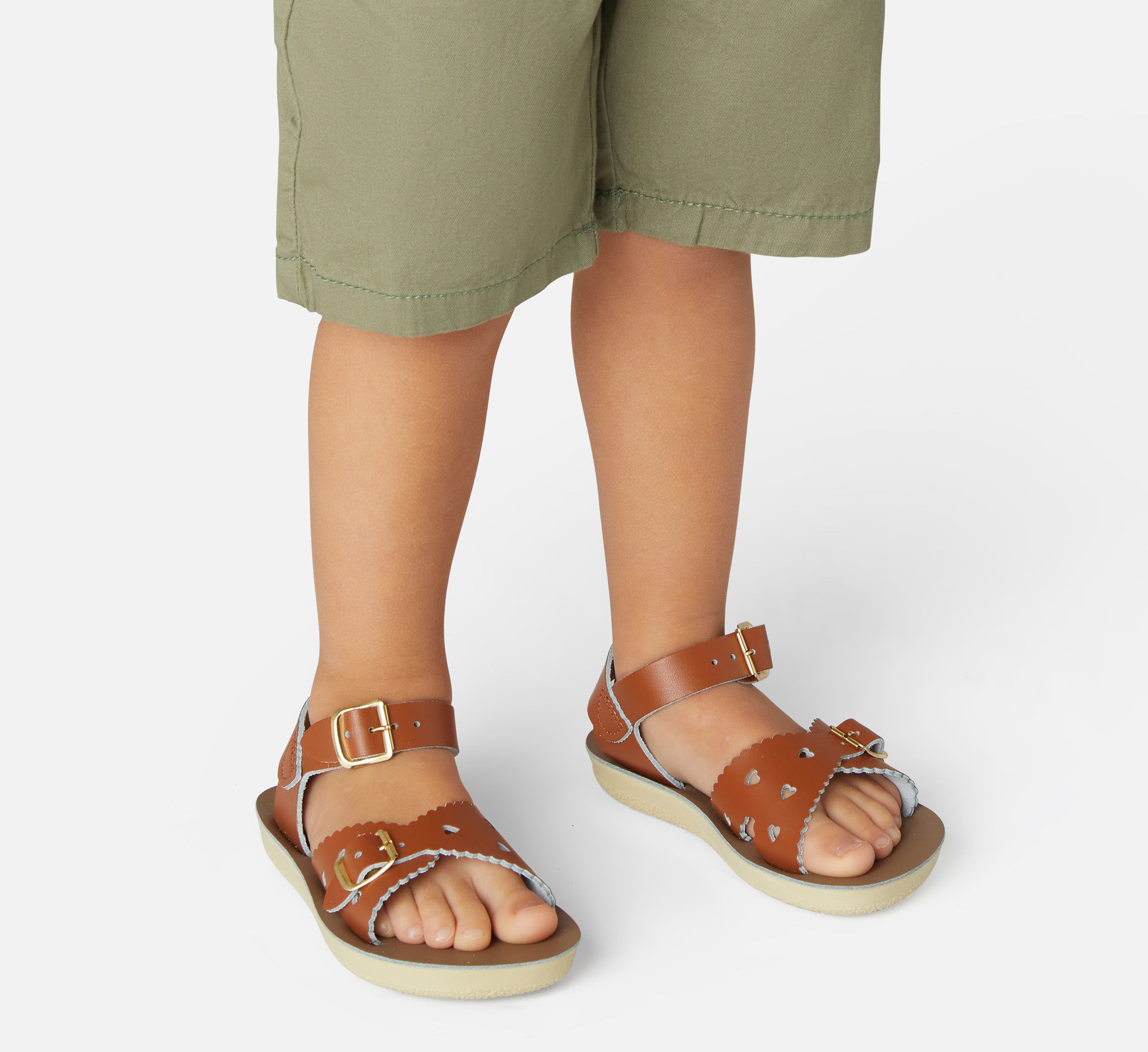 Sweetheart Tan Kids Sandal - Salt-Water Sandals Asia