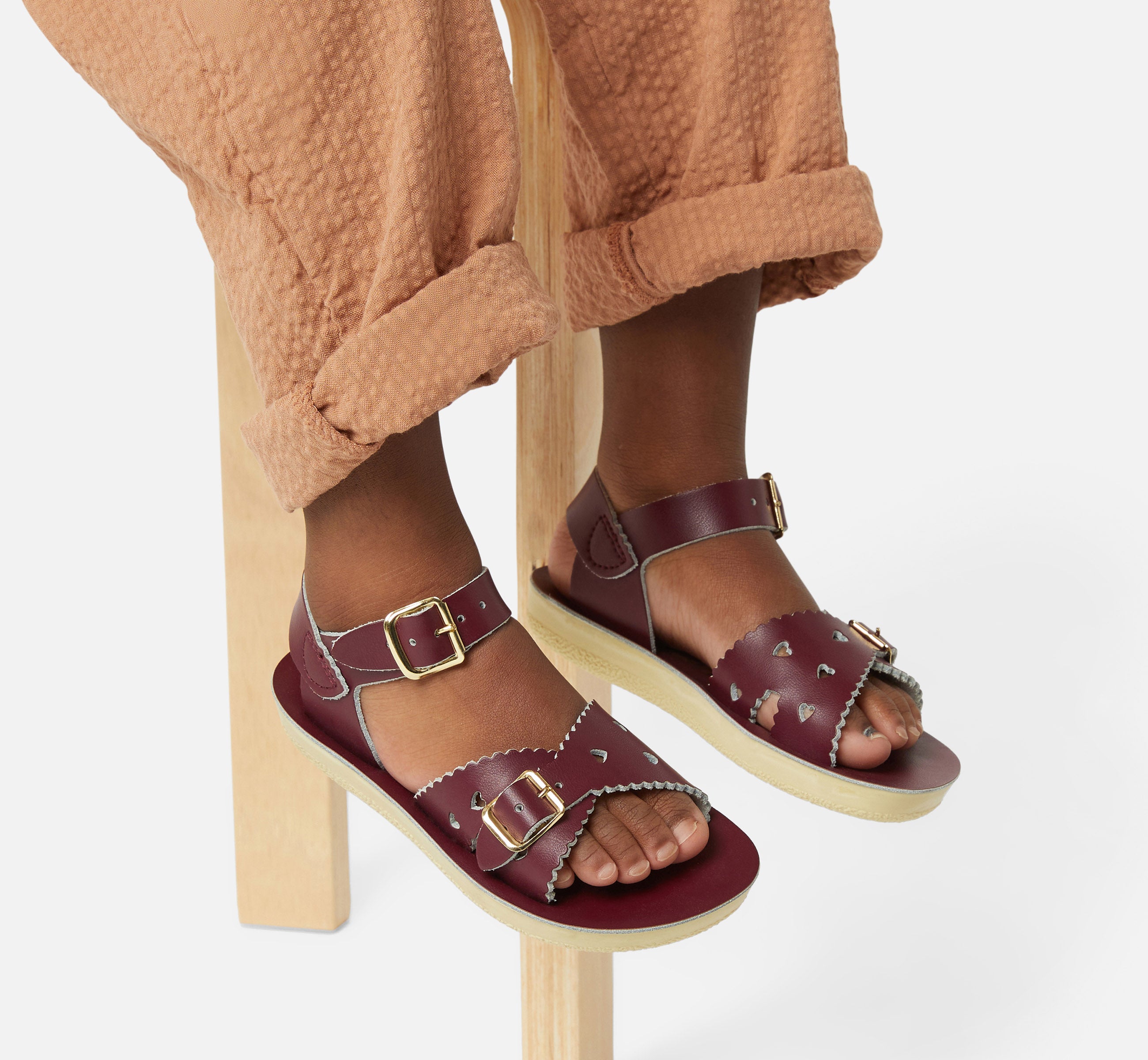 Sweetheart Claret Kids Sandal - Salt-Water Sandals Asia