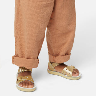 Sweetheart Gold Kids Sandal - Kids Double Buckle Sandals - Salt-Water Sandals Asia
