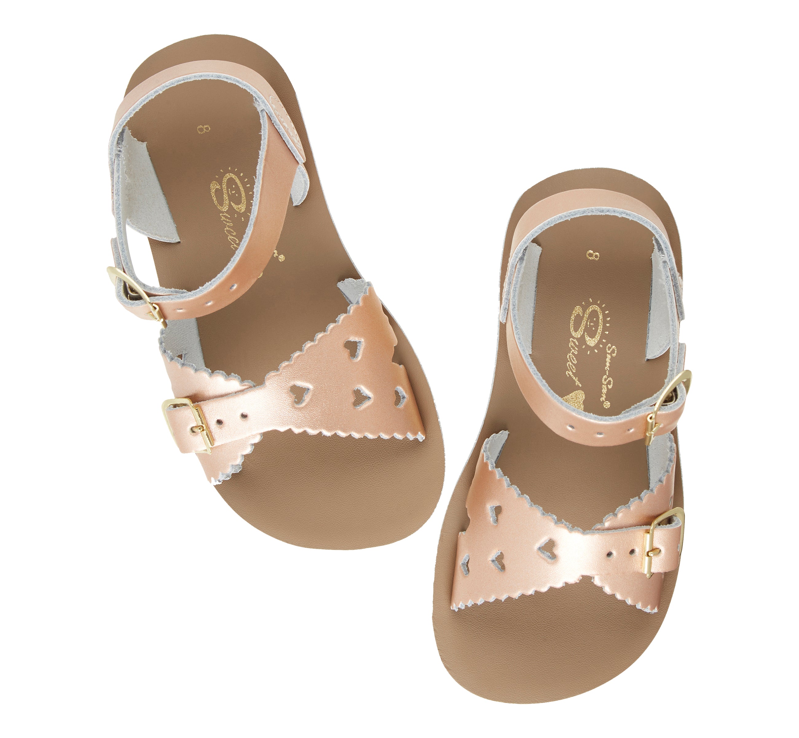 Sweetheart Rose Gold Kids Sandal - Salt-Water Sandals Asia