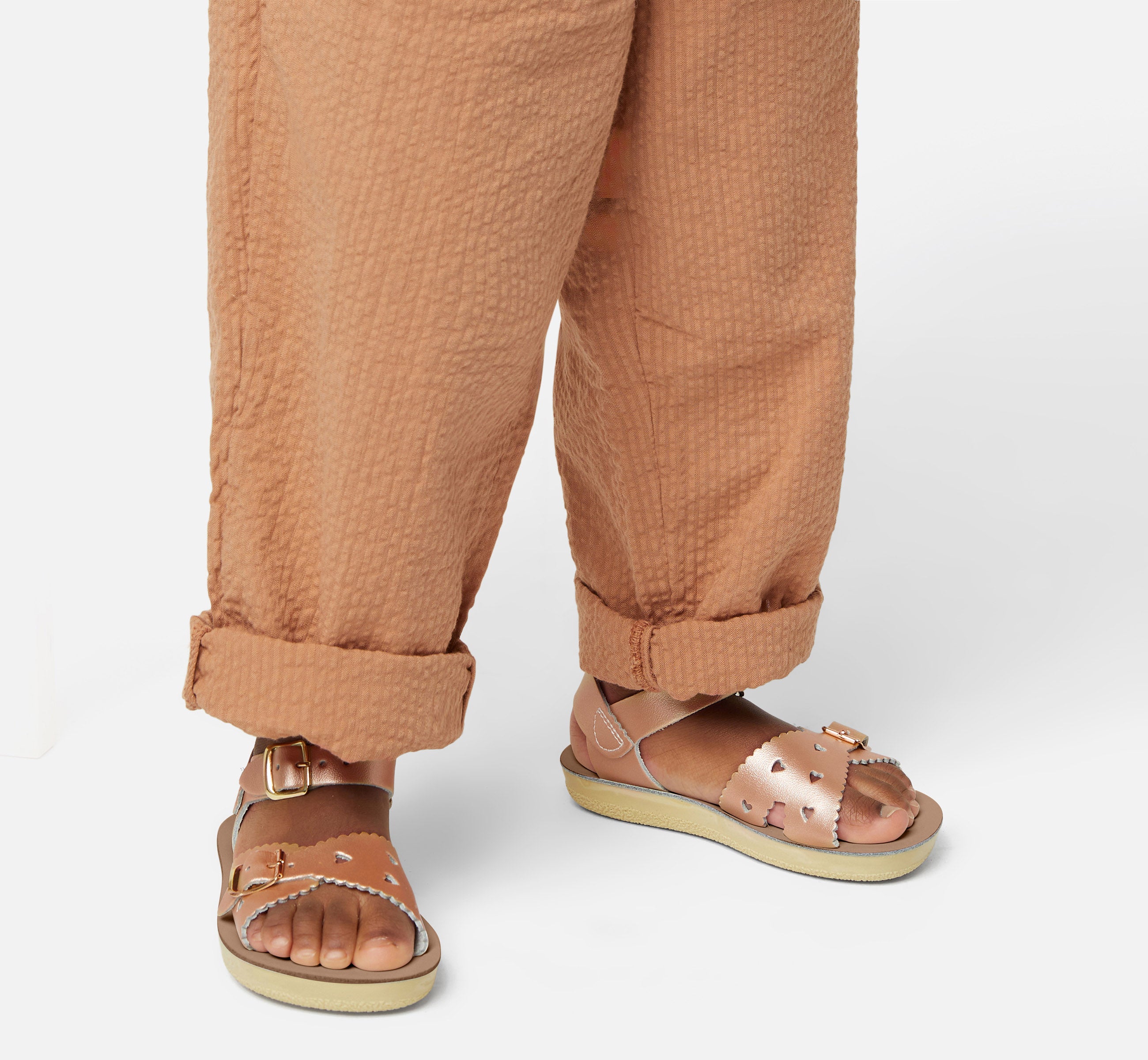 Sweetheart Rose Gold Kids Sandal - Salt-Water Sandals Asia