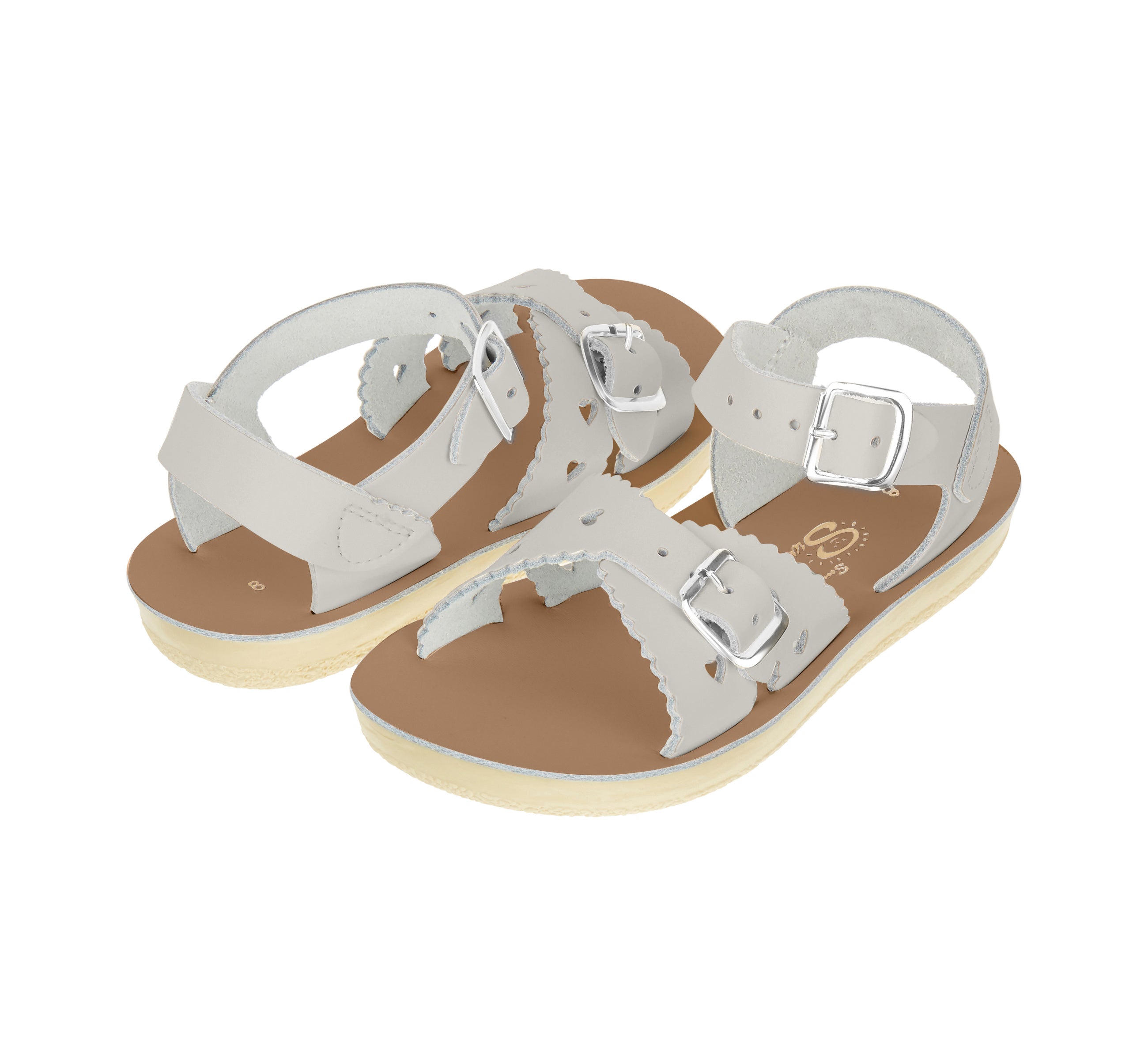 Sandali Saltwater Sweetheart In Pelle Light Blue – Bambine, Waterproof, Con Dettaglio Cuore - Foto 2