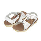 Surfer White Kids Sandal - Kids Double Buckle Sandals - Salt-Water Sandals Asia