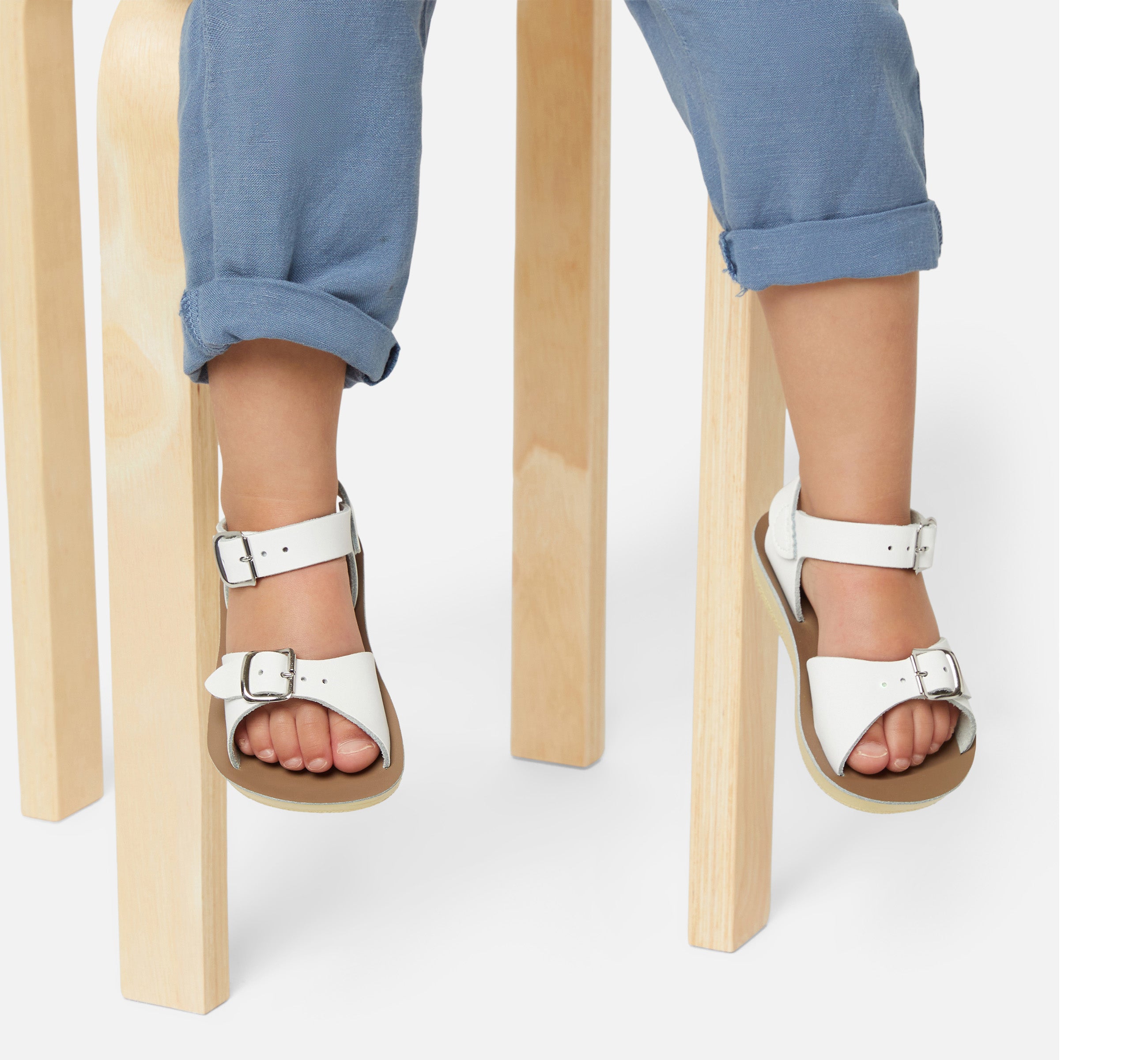 Surfer White Kids Sandal - Salt-Water Sandals Asia