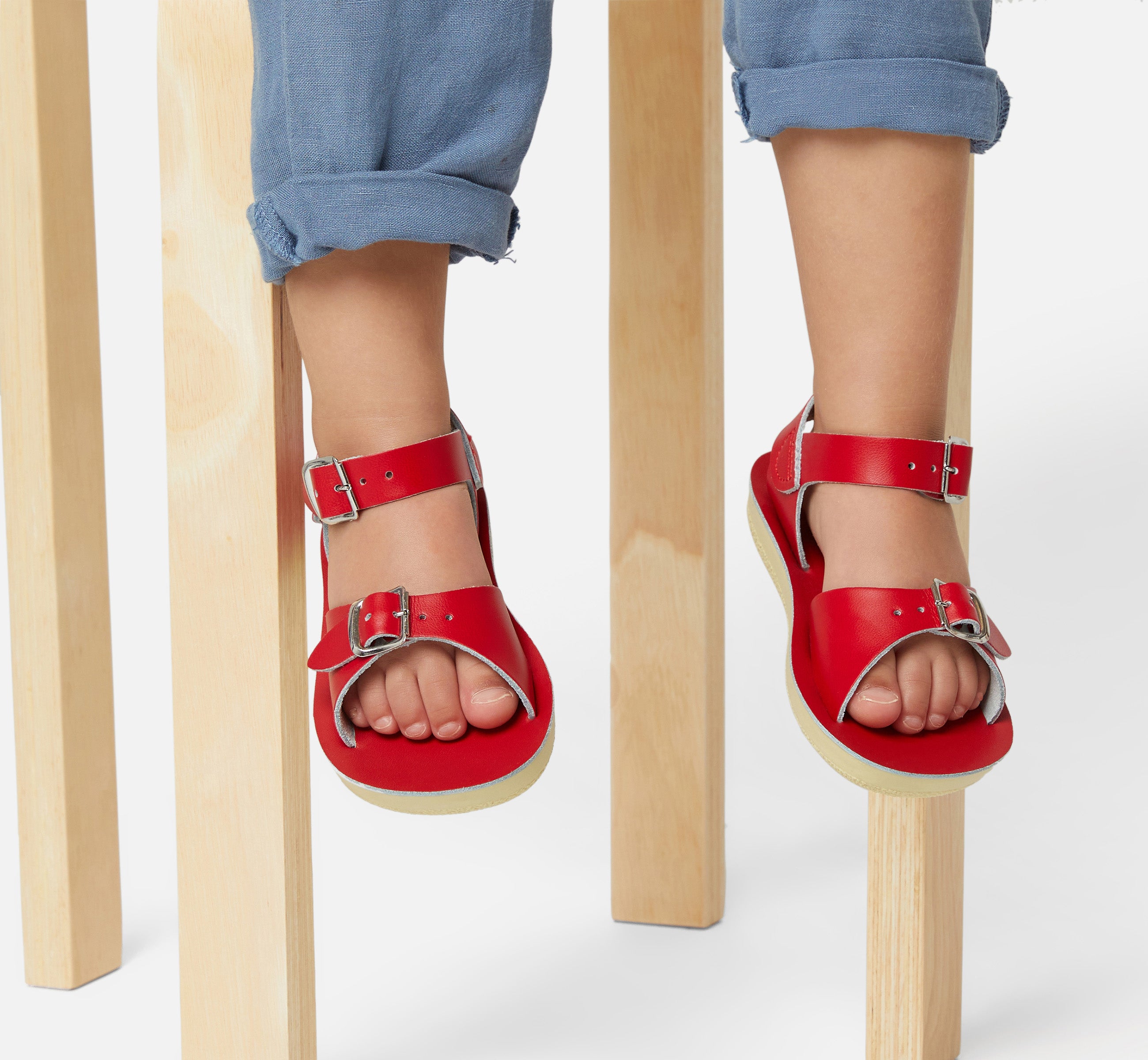 Surfer Red Kids Sandal - Salt-Water Sandals Asia