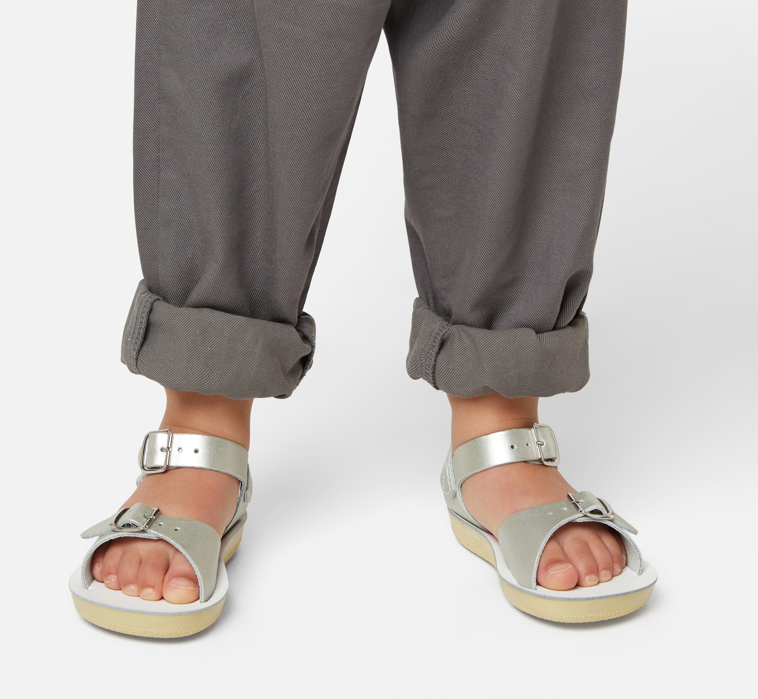 Surfer Silver Kids Sandal - Salt-Water Sandals Asia