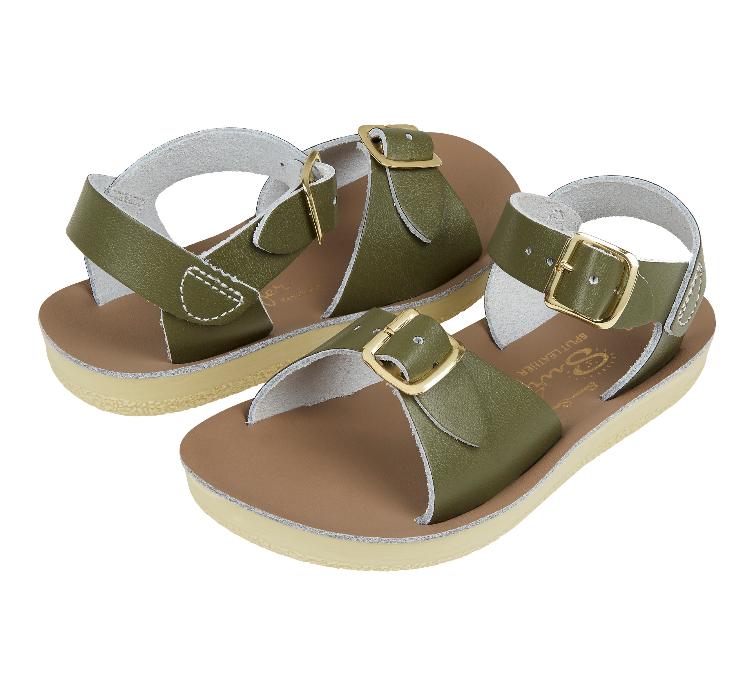 Surfer Olive Kids Sandal - Salt-Water Sandals Asia