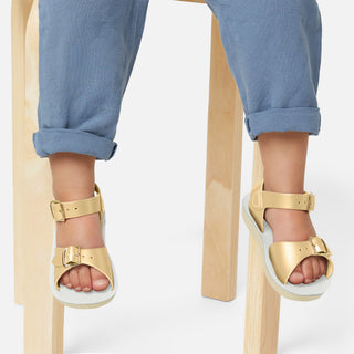 Surfer Gold Kids Sandal - Kids Double Buckle Sandals - Salt-Water Sandals Asia