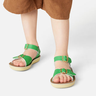 Surfer Kelly Green Kids Sandal - Kids Double Buckle Sandals - Salt-Water Sandals Asia