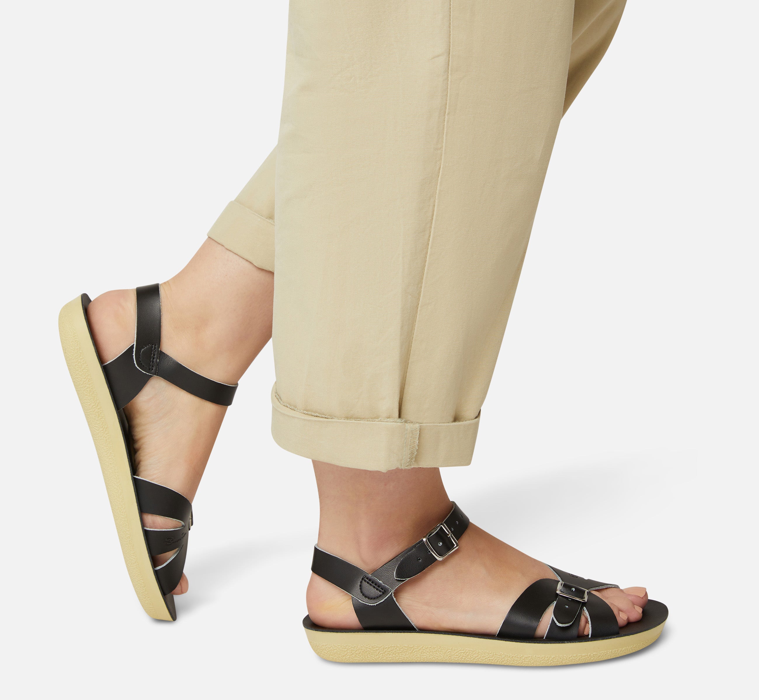 Boardwalk Black Womens Sandal - Salt-Water Sandals Asia