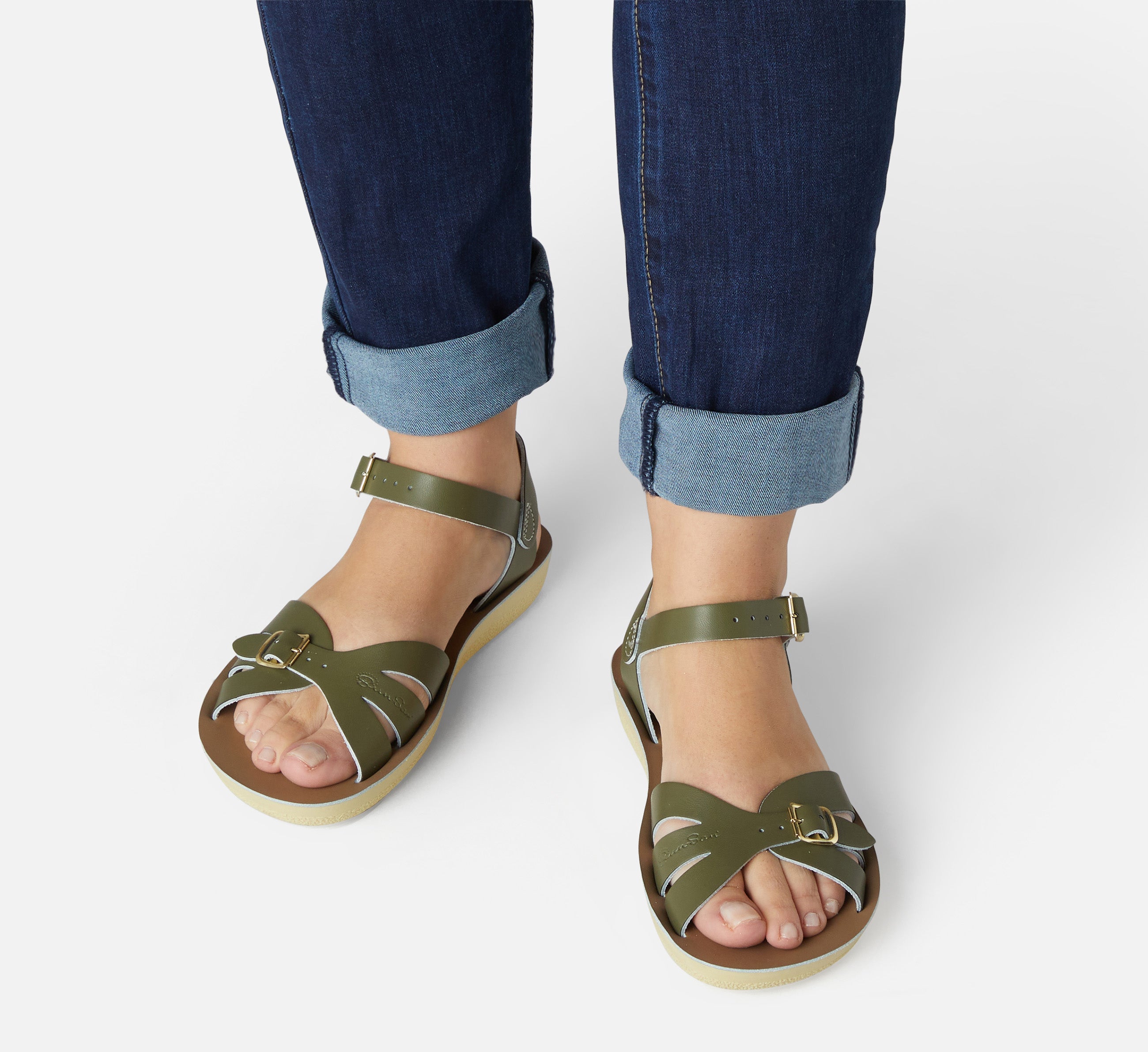 Boardwalk Olive Womens Sandal - Salt-Water Sandals Asia
