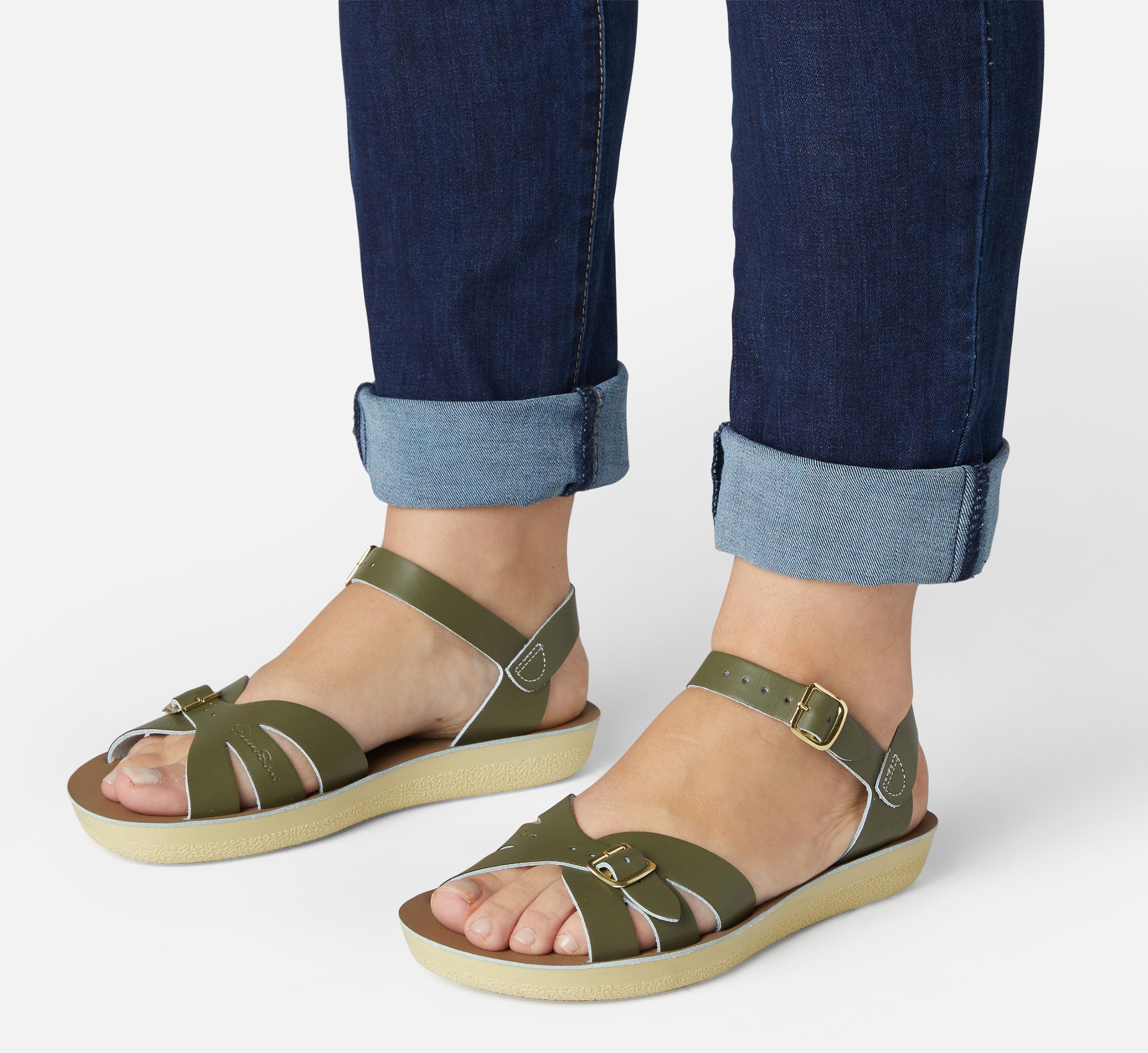 Boardwalk Olive Womens Sandal - Salt-Water Sandals Asia
