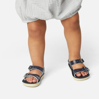Seawee Navy Kids Sandal - Kids Double Buckle Sandals - Salt-Water Sandals Asia