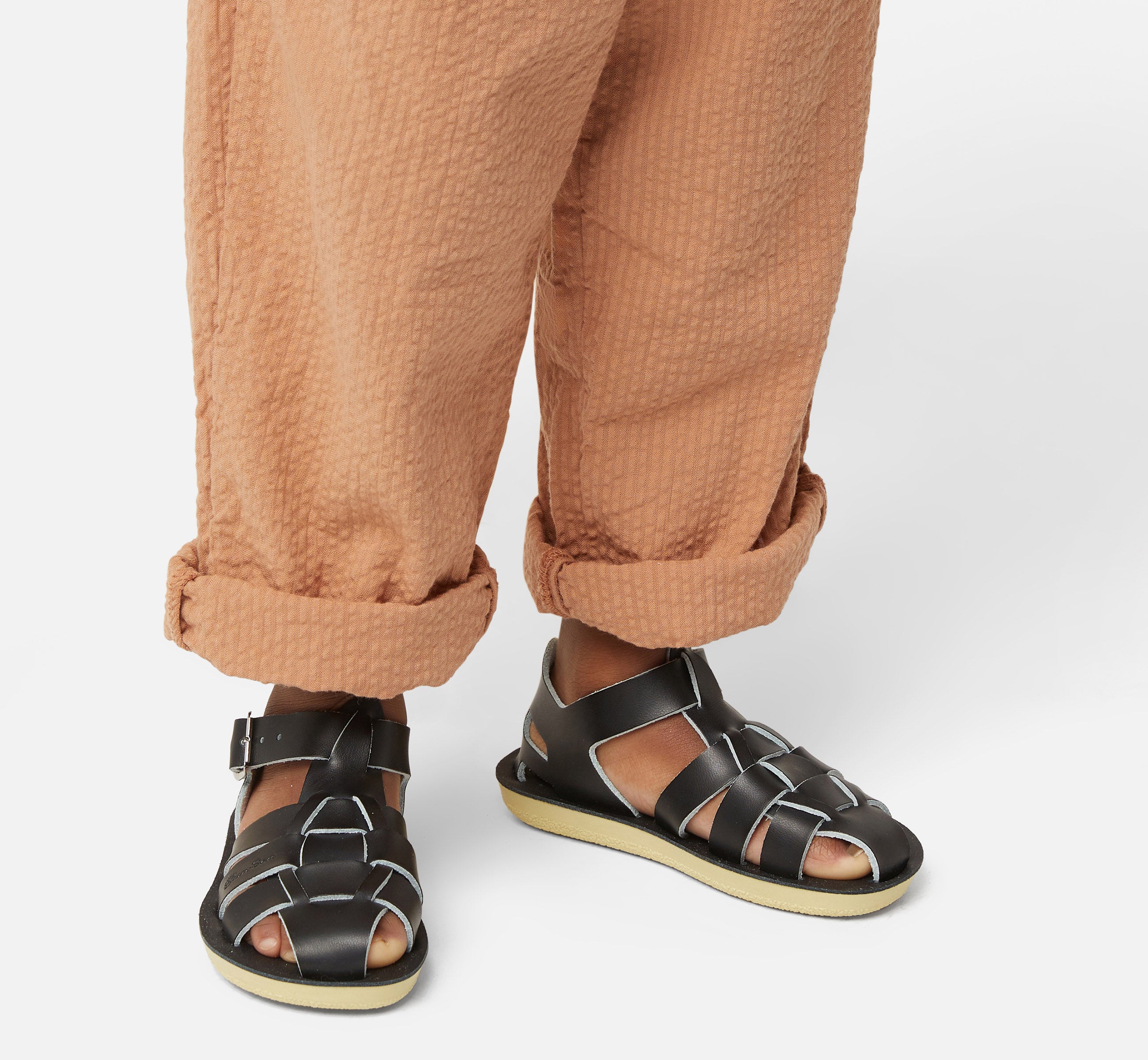 Shark Fisherman Black Kids Sandal - Salt-Water Sandals Asia