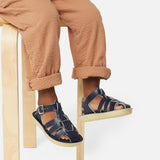 Shark Navy Kids Sandal - Kids Woven Sandals - Salt-Water Sandals Asia