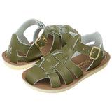 Shark Fisherman Olive Kids Sandal - Kids Green Sandals - Salt-Water Sandals Asia