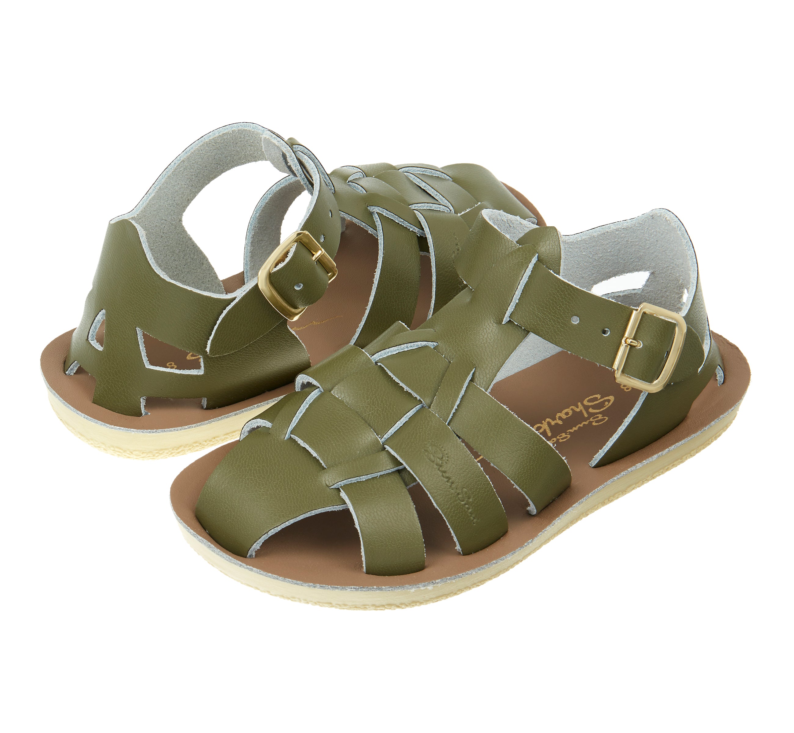 Shark Fisherman Olive Kids Sandal - Salt-Water Sandals Asia