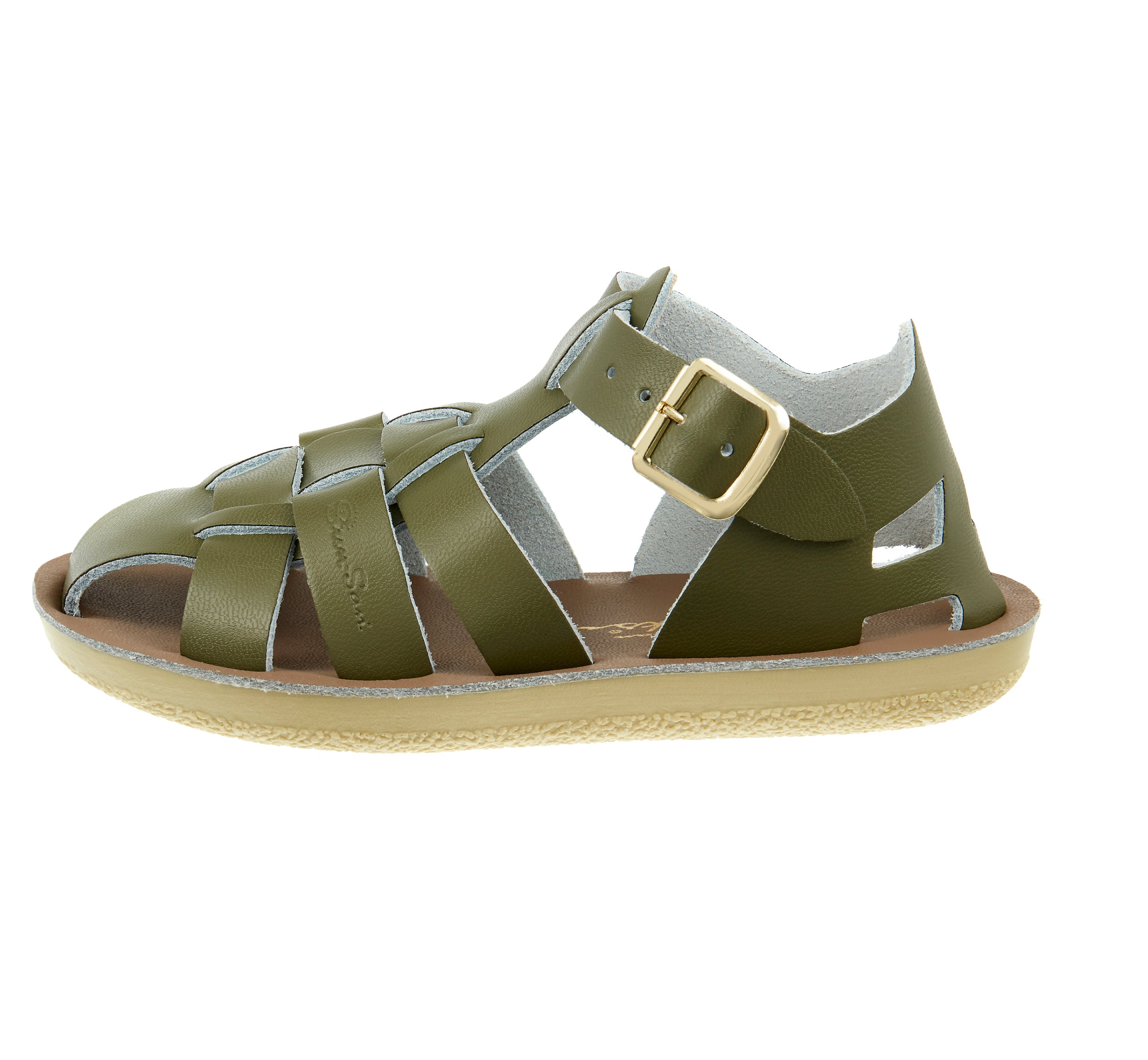 Shark Fisherman Olive Kids Sandal - Salt-Water Sandals Asia