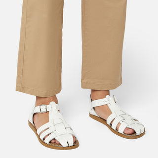 Fisherman Shark Original White Kids Sandal - Kids Woven Sandals - Salt-Water Sandals Asia