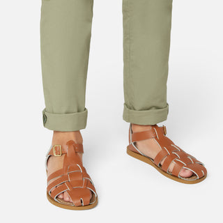Fisherman Shark Original Tan Kids Sandal - Kids Woven Sandals - Salt-Water Sandals Asia