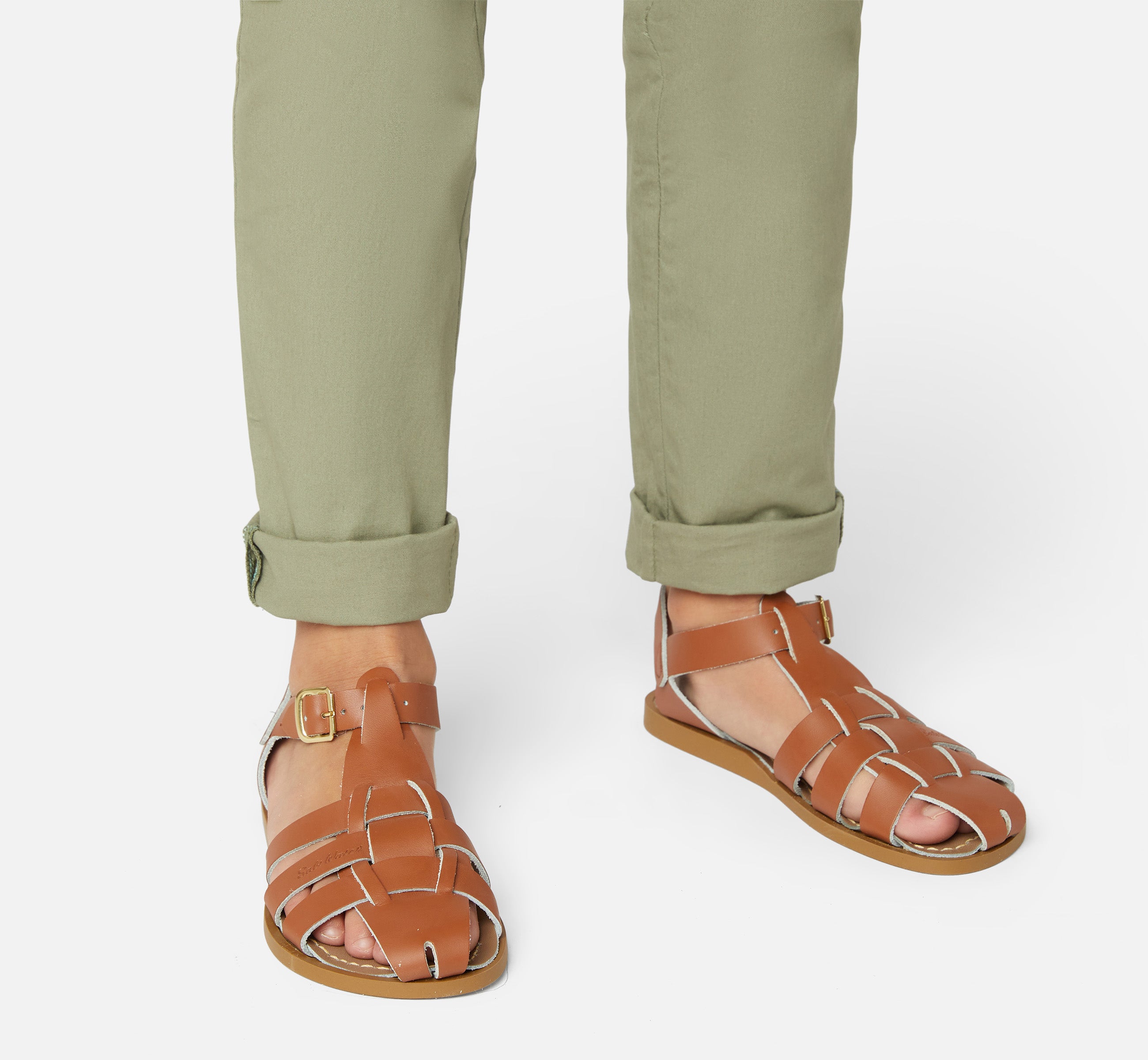 Fisherman Shark Original Tan Kids Sandal - Salt-Water Sandals Asia
