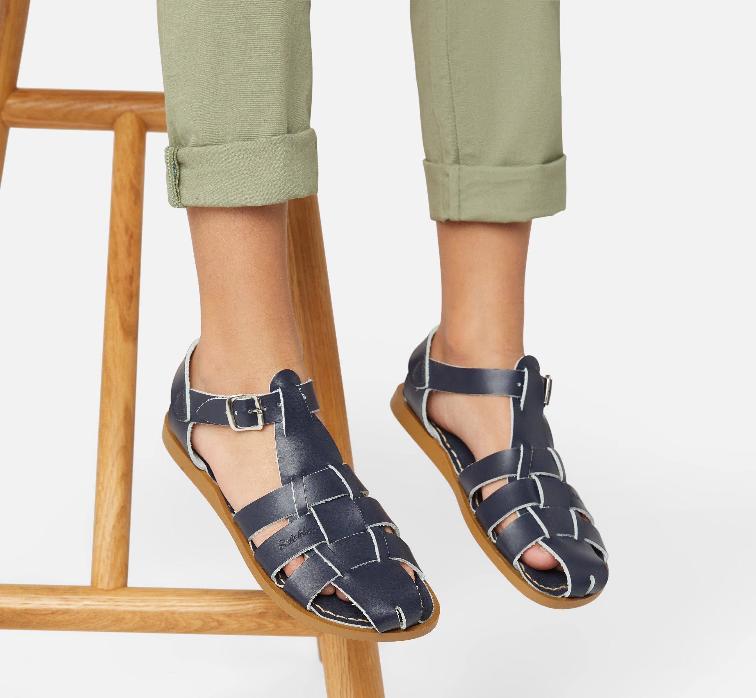 Fisherman Shark Original Navy Kids Sandal - Salt-Water Sandals Asia