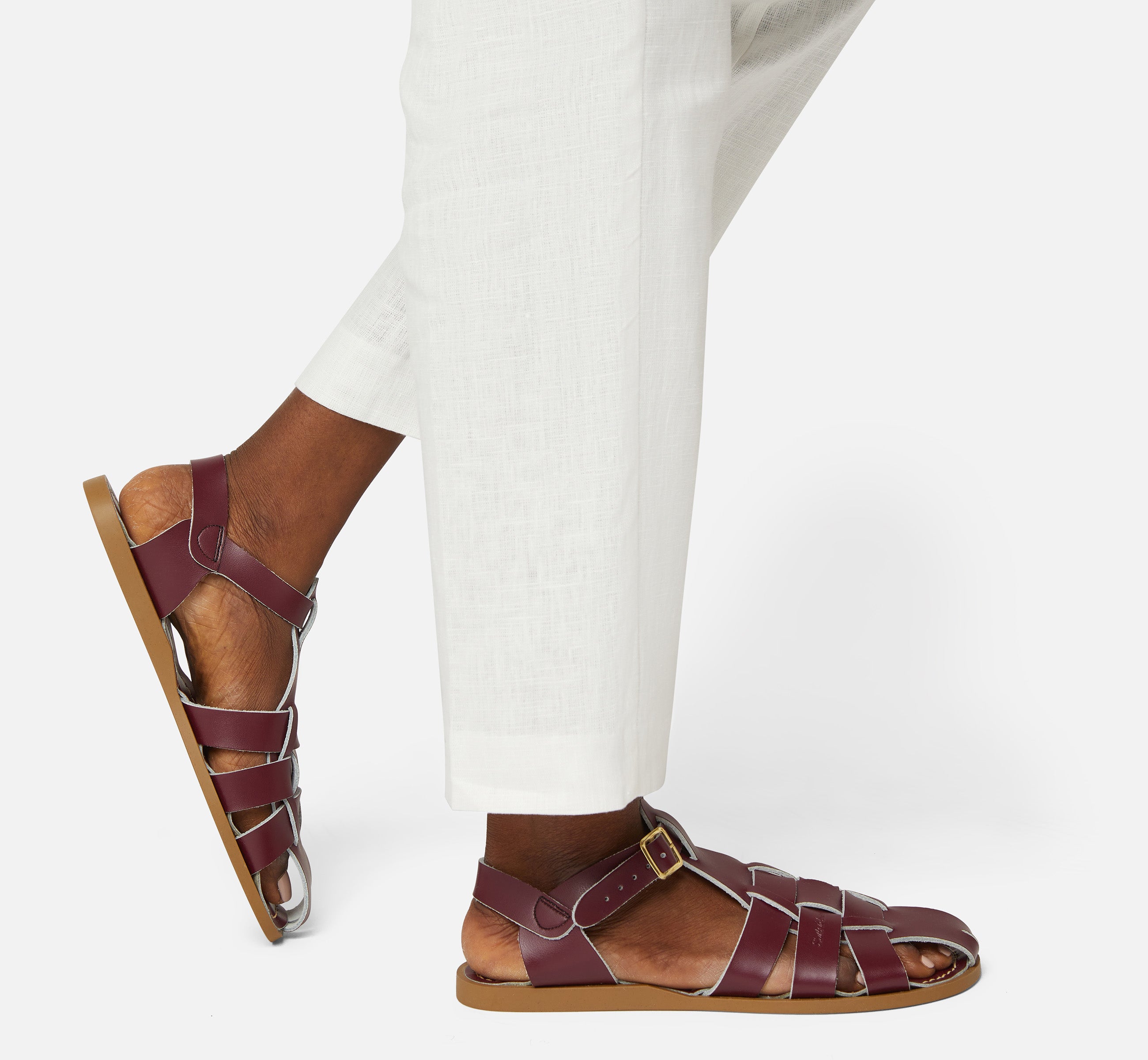 Fisherman Shark Original Claret Womens Sandal - Salt-Water Sandals Asia