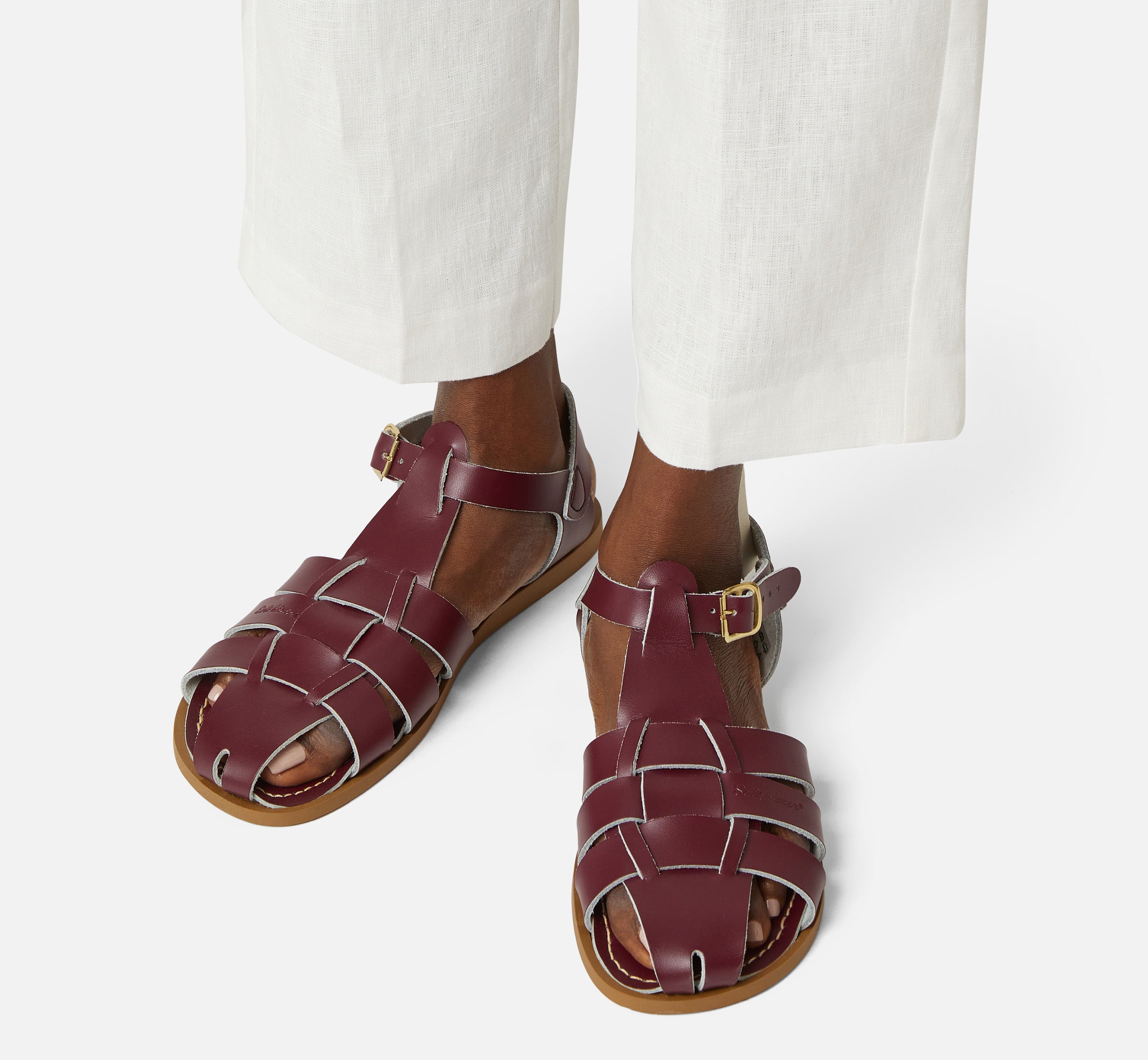 Fisherman Shark Original Claret Womens Sandal - Salt-Water Sandals Asia