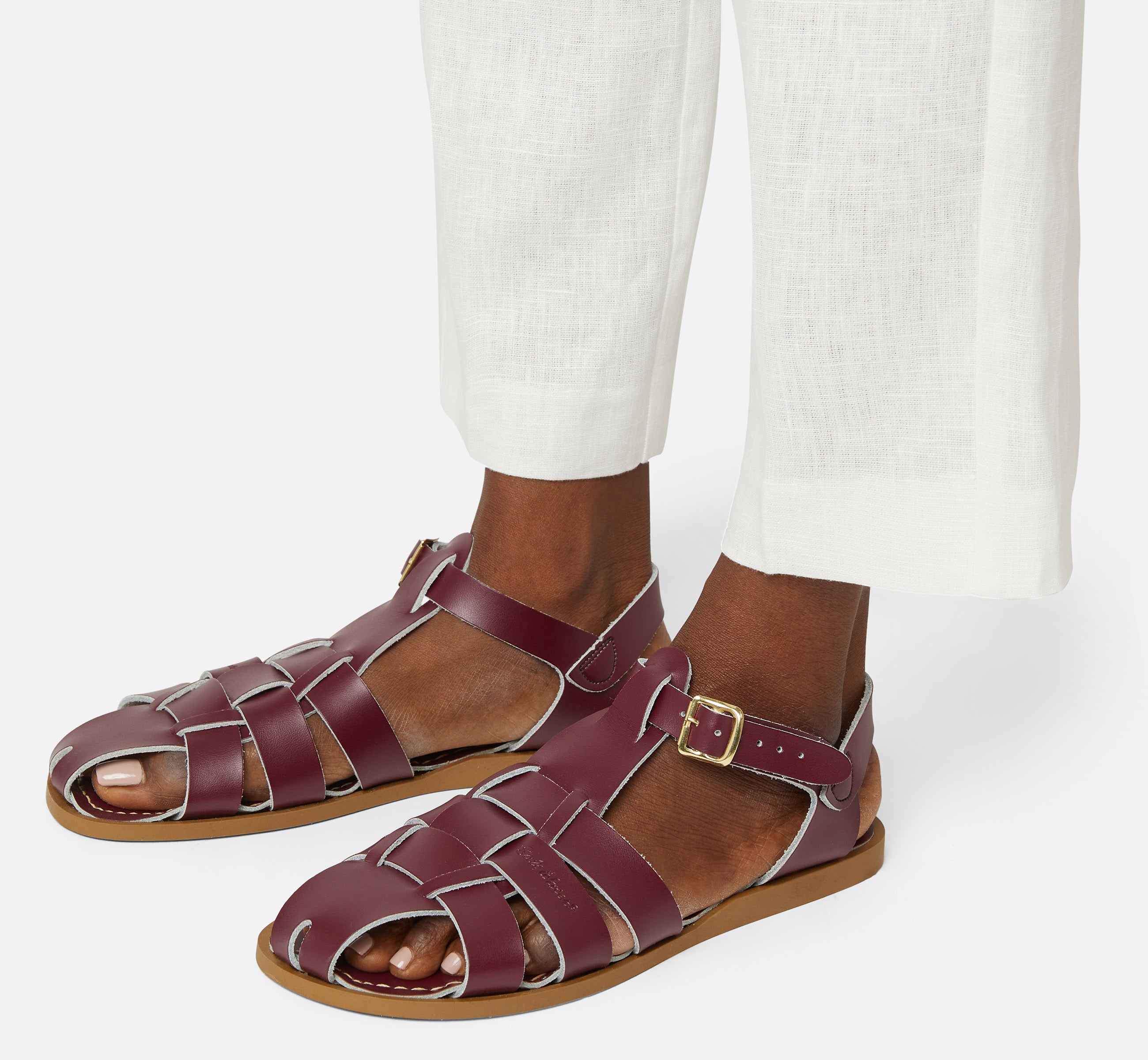 Fisherman Shark Original Claret Womens Sandal - Salt-Water Sandals Asia