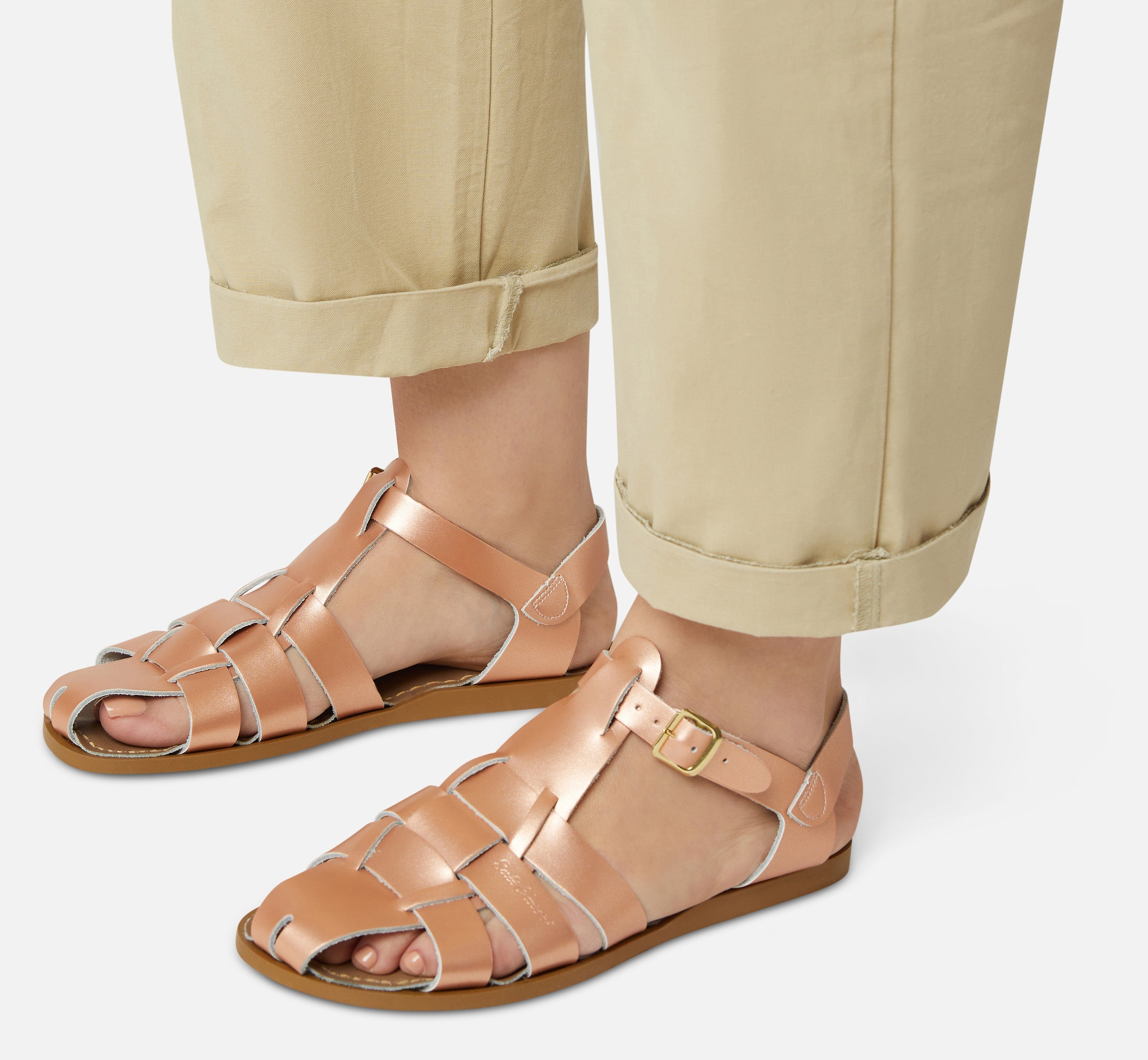 Fisherman Shark Original Rose Gold Womens Sandal - Salt-Water Sandals Asia