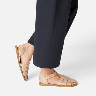 Fisherman Shark Original Latte Womens Sandal - Women's Ankle Strap Sandals - Salt-Water Sandals Asia