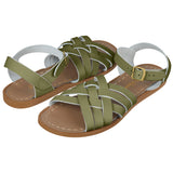 Retro Olive Kids Sandal - Kids Retro Sandals - Salt-Water Sandals Asia