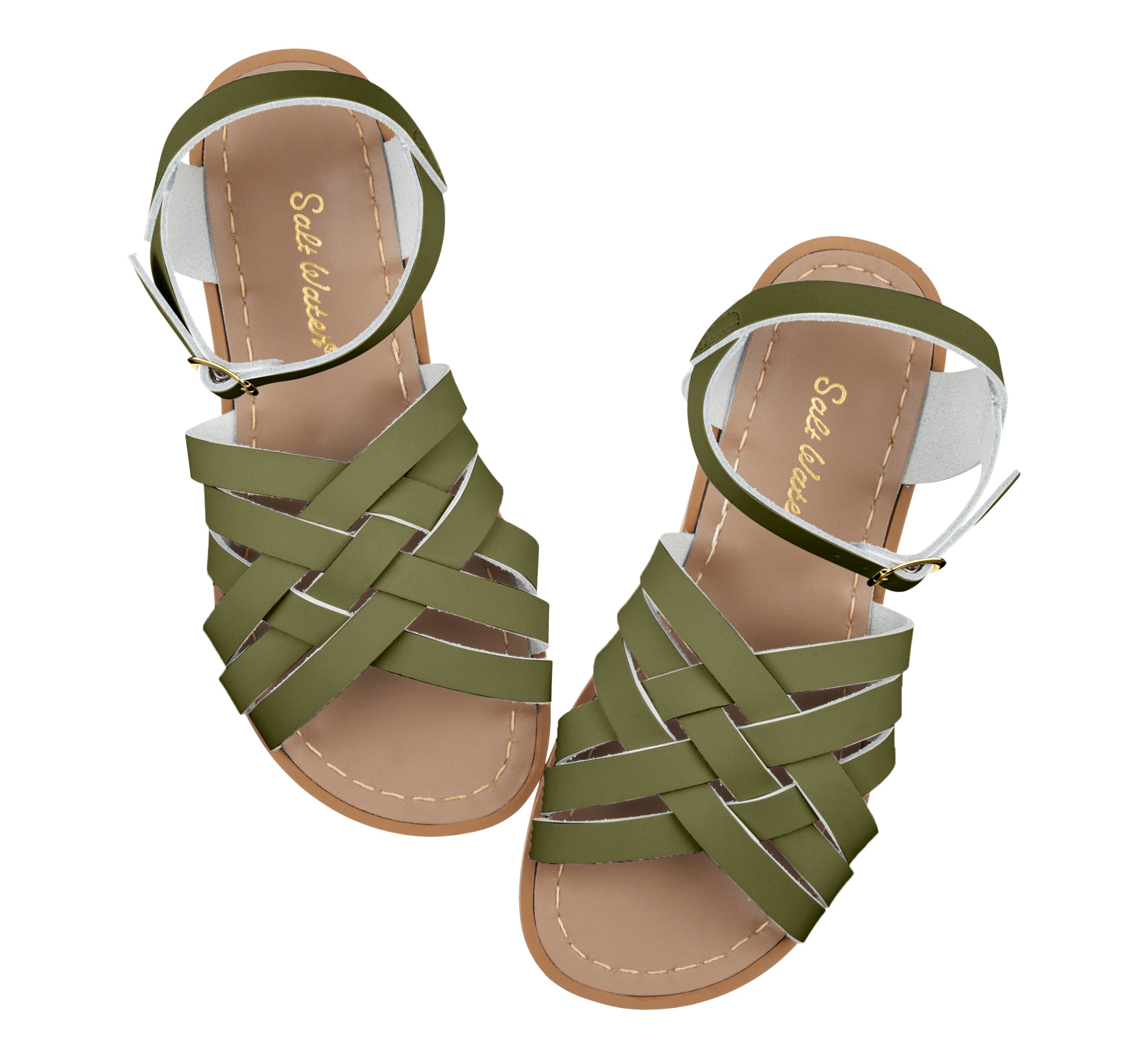 Retro Olive Womens Sandal - Salt-Water Sandals Asia