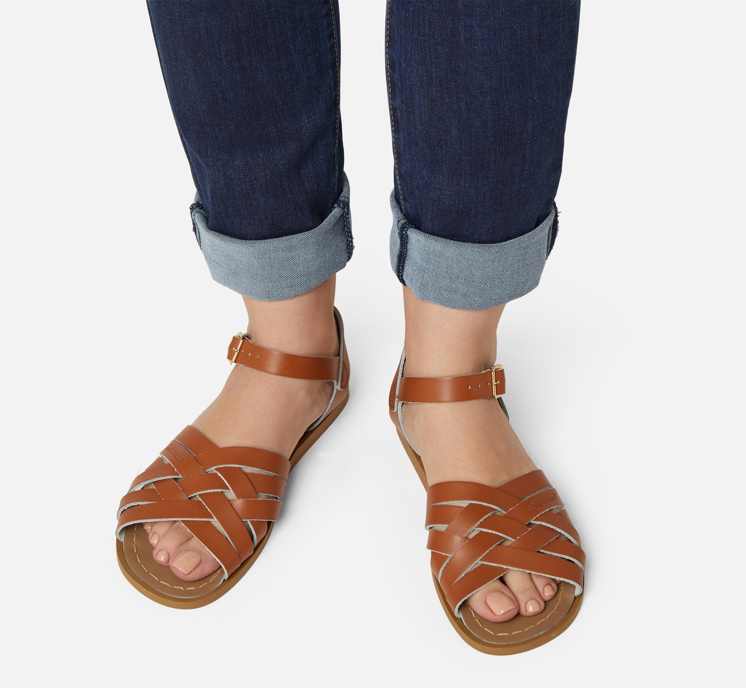 Retro Tan Womens Sandal - Salt-Water Sandals Asia