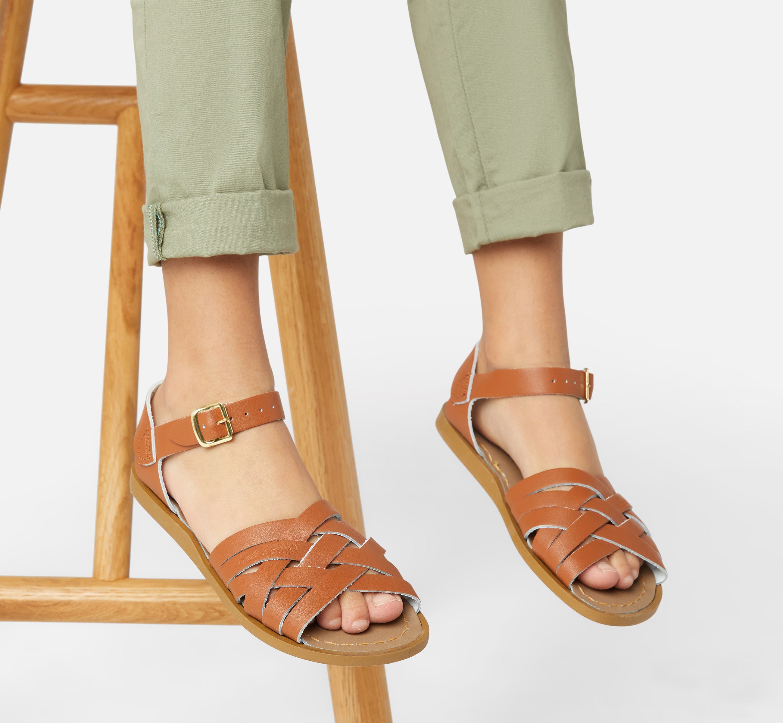 Retro Tan Kids Sandal - Salt-Water Sandals Asia