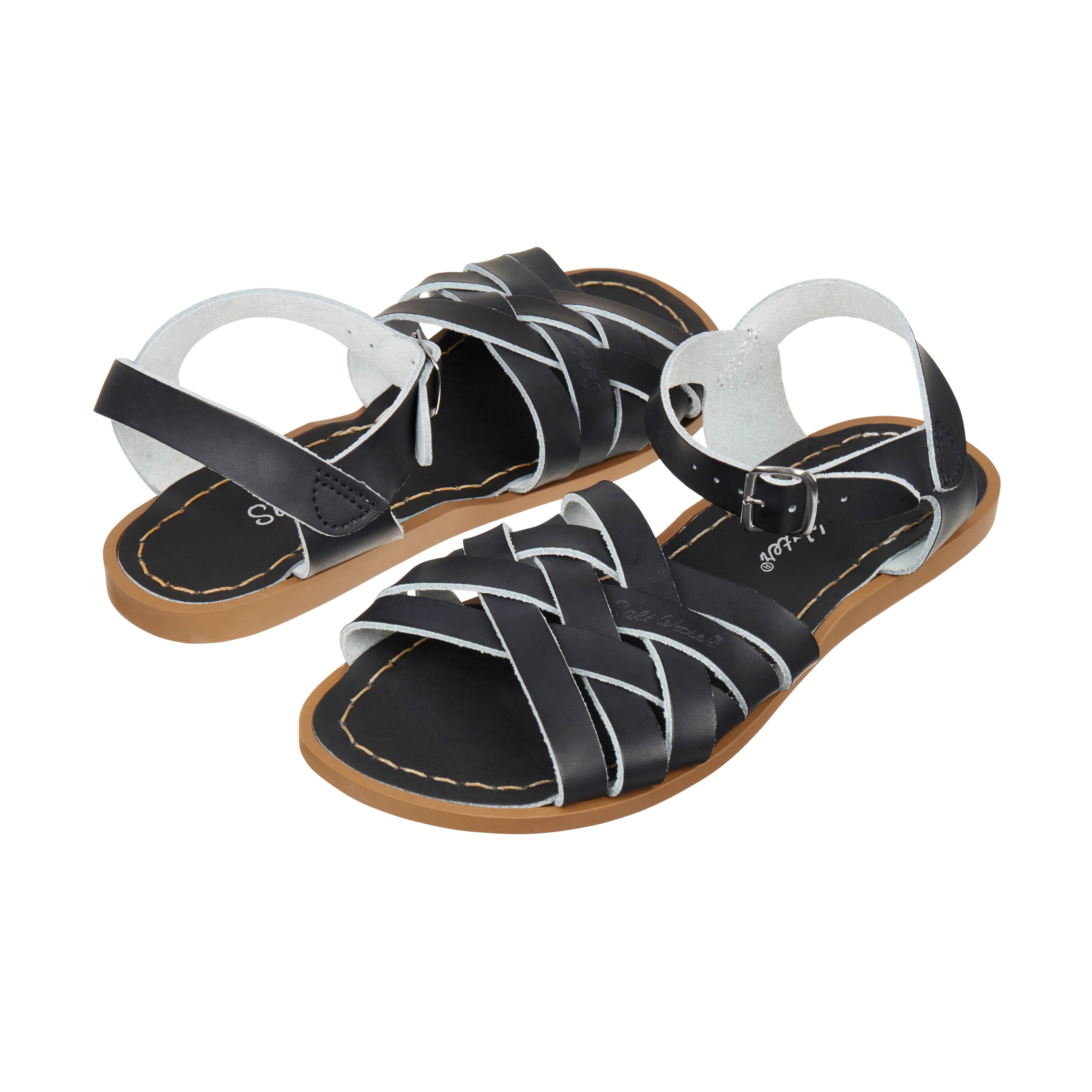 Retro Black Womens Sandal - Salt-Water Sandals Asia