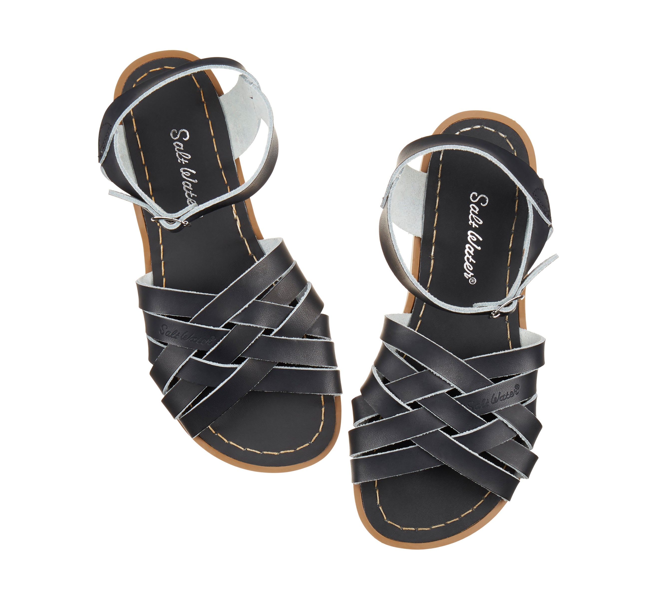Retro Black Kids Sandals - Salt-Water Sandals Asia