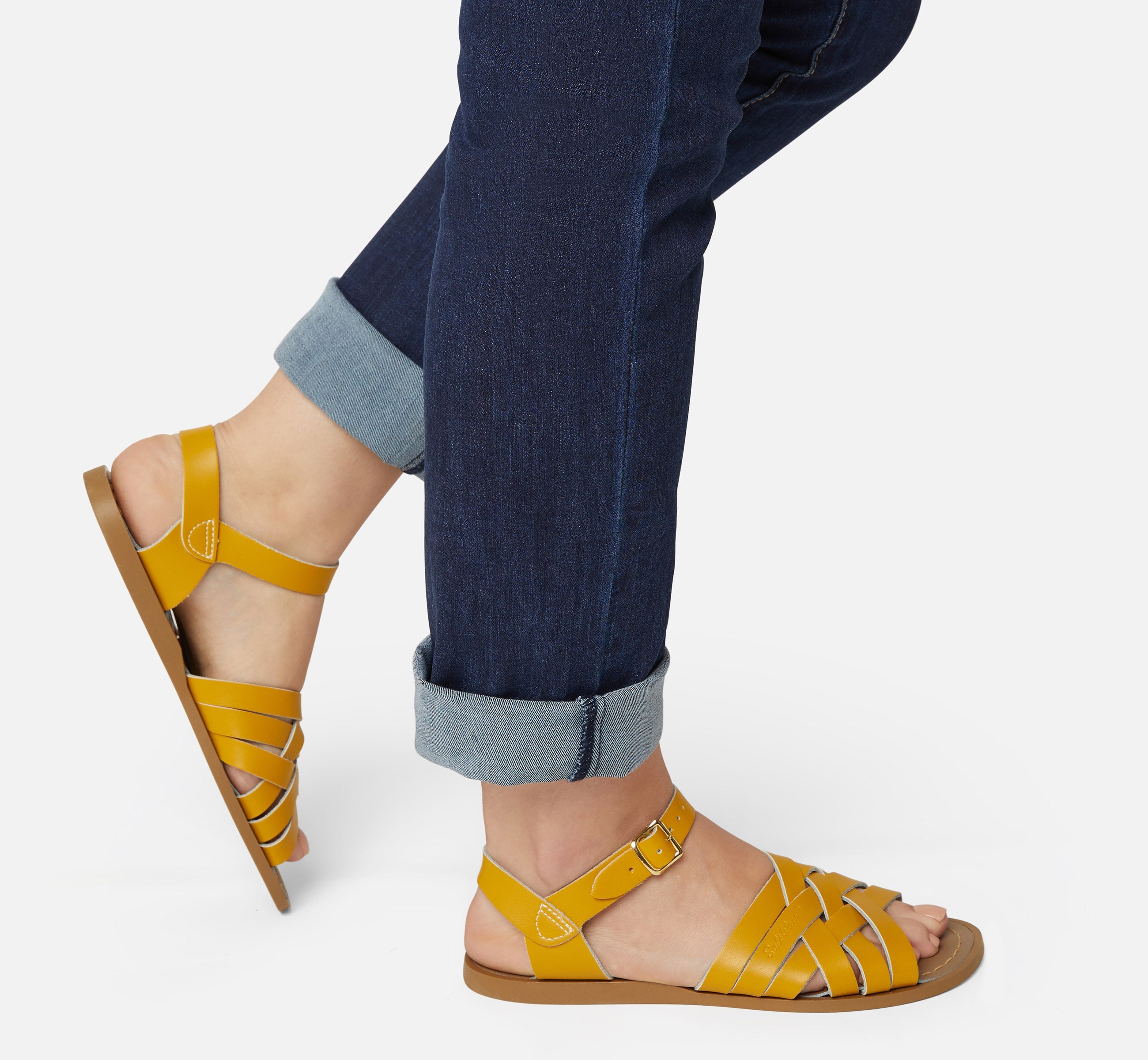 Retro Mustard Womens Sandal - Salt-Water Sandals Asia