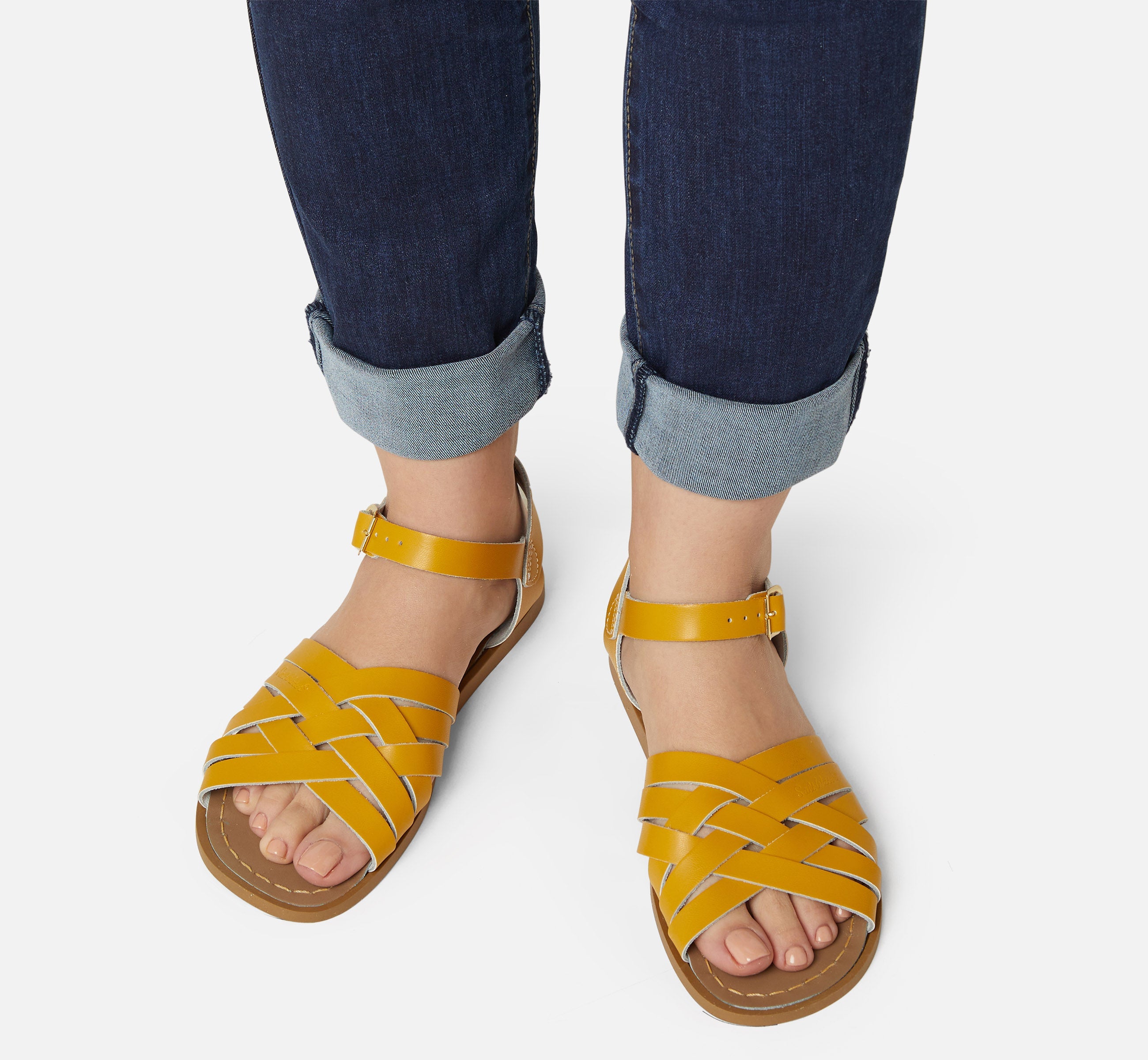 Retro Mustard Womens Sandal - Salt-Water Sandals Asia
