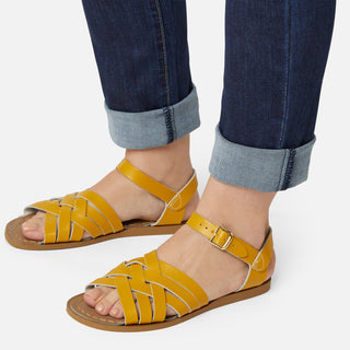 Retro Mustard Womens Sandal - Women's Ankle Strap Sandals - Salt-Water Sandals Asia