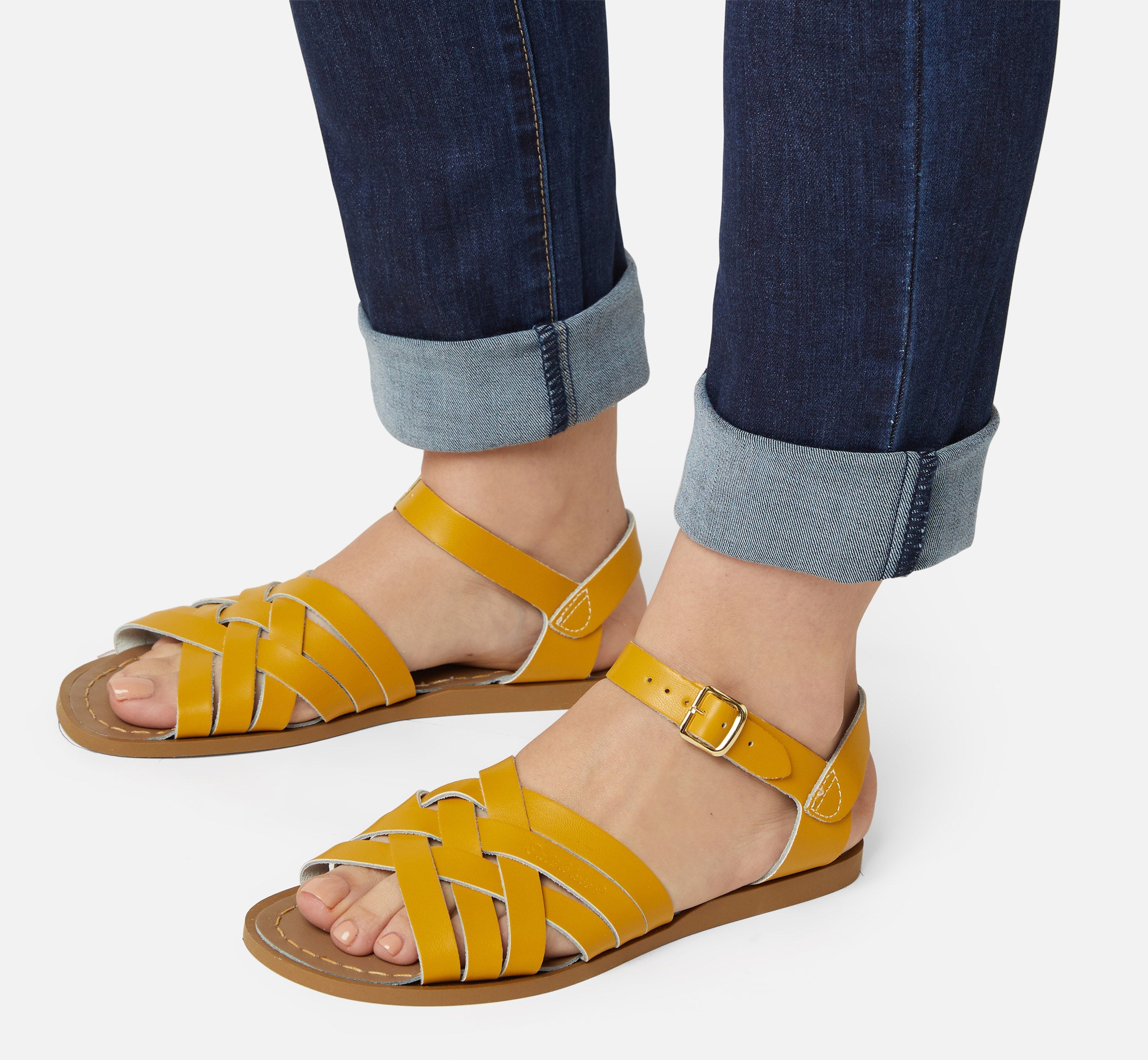 Retro Mustard Womens Sandal - Salt-Water Sandals Asia