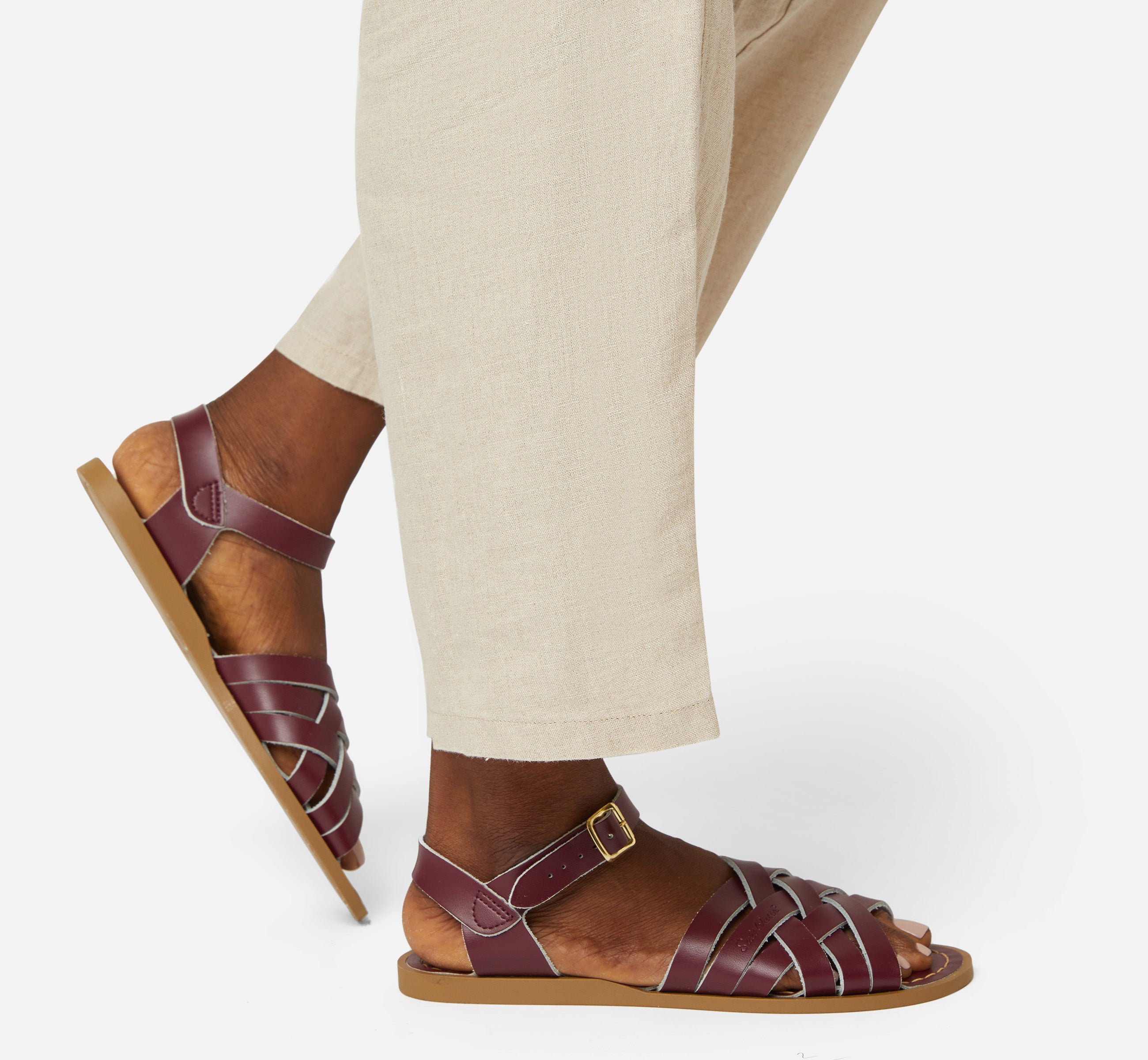 Retro Claret Womens Sandal - Salt-Water Sandals Asia