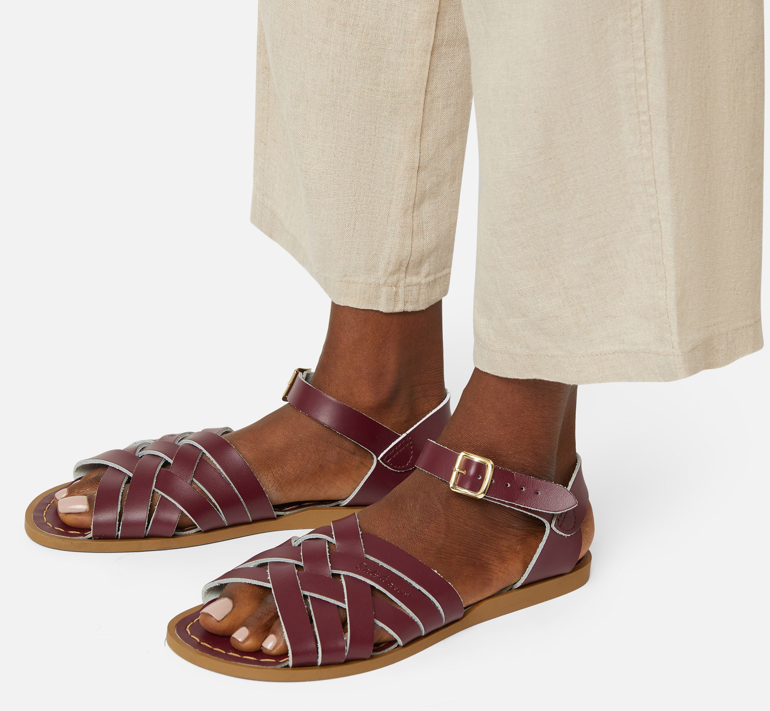 Retro Claret Womens Sandal - Salt-Water Sandals Asia
