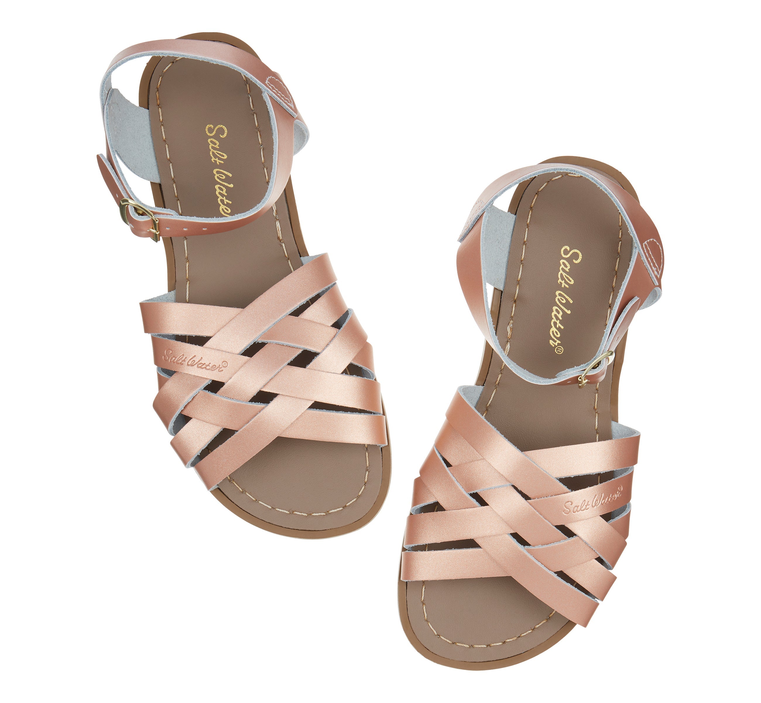 Retro Rose Gold Womens Sandal - Salt-Water Sandals Asia