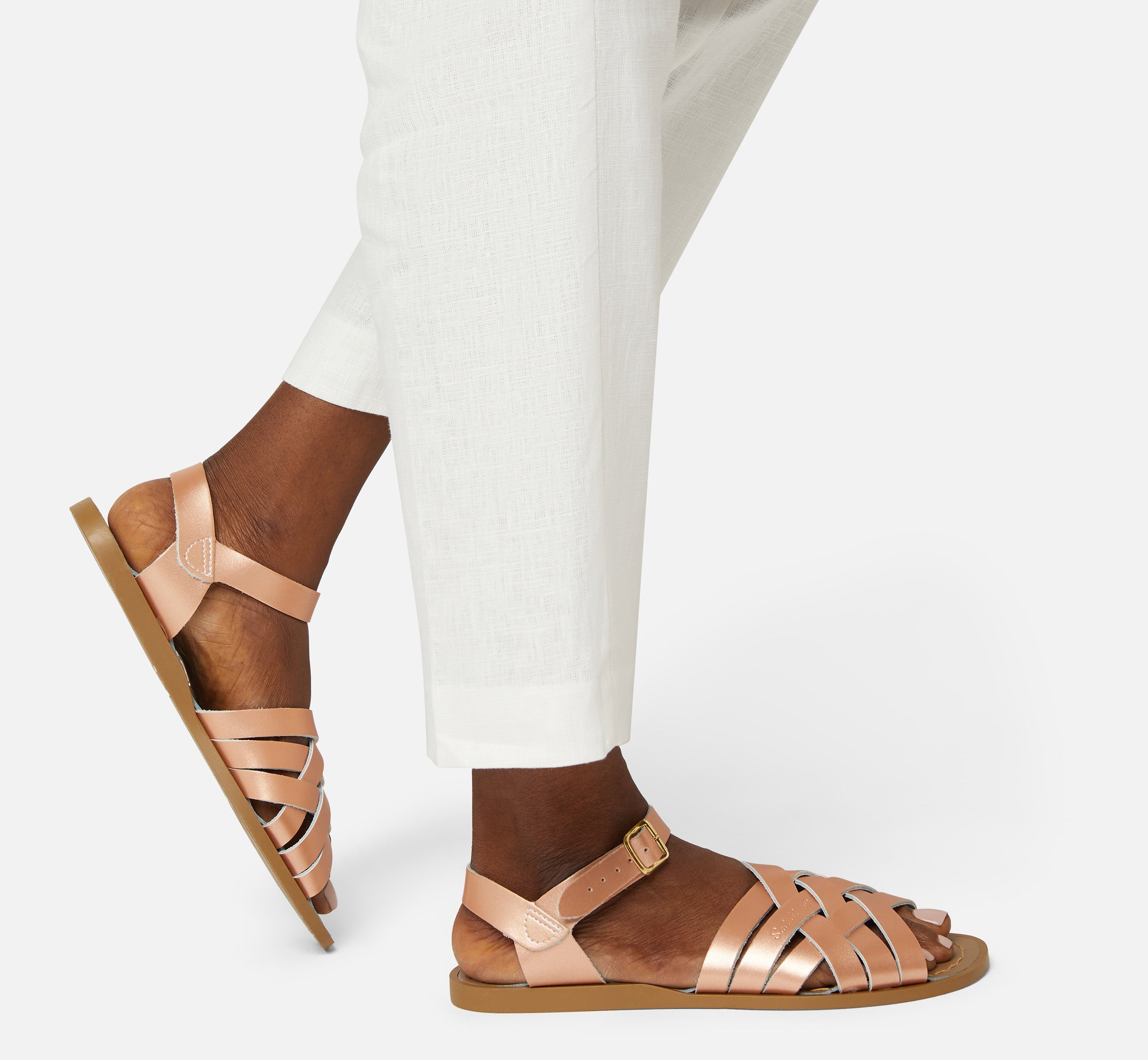 Retro Rose Gold Womens Sandal - Salt-Water Sandals Asia