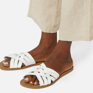 Retro Slide White Womens Sandal - All Womens Sandals - Salt-Water Sandals Asia