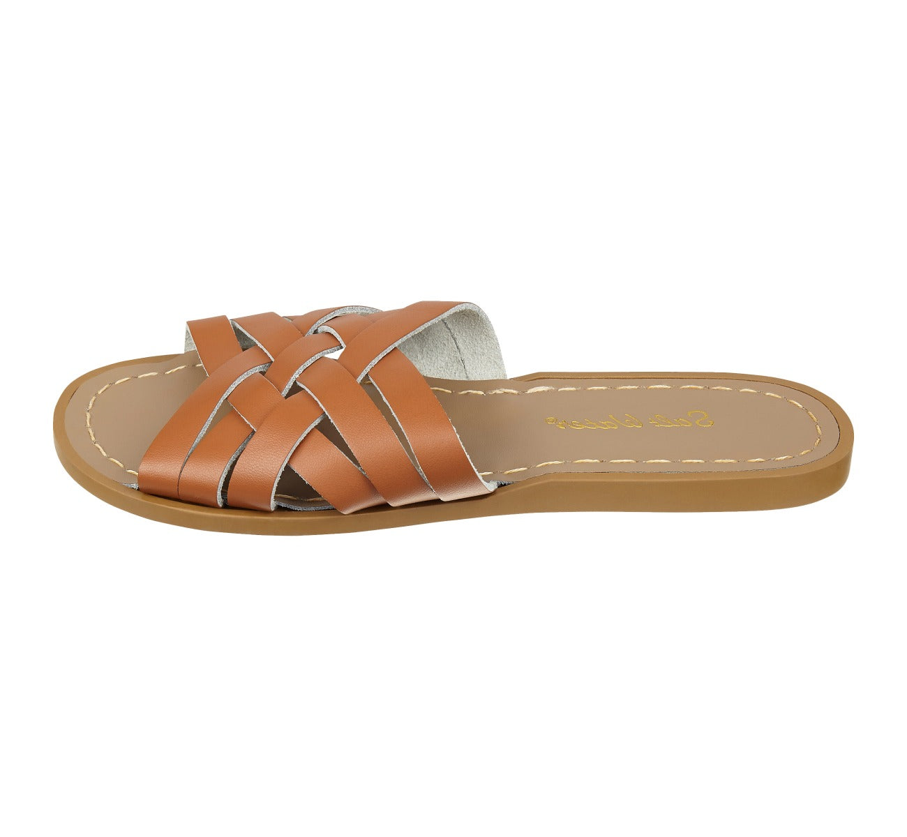 Retro Slide Tan Womens Sandal - Salt-Water Sandals Asia