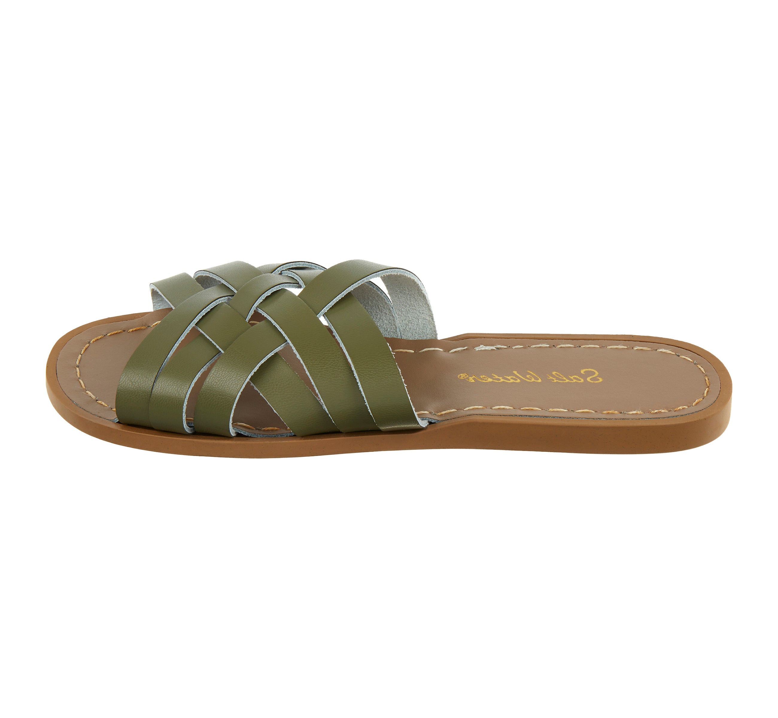 Retro Slide Olive Womens Sandal - Salt-Water Sandals Asia